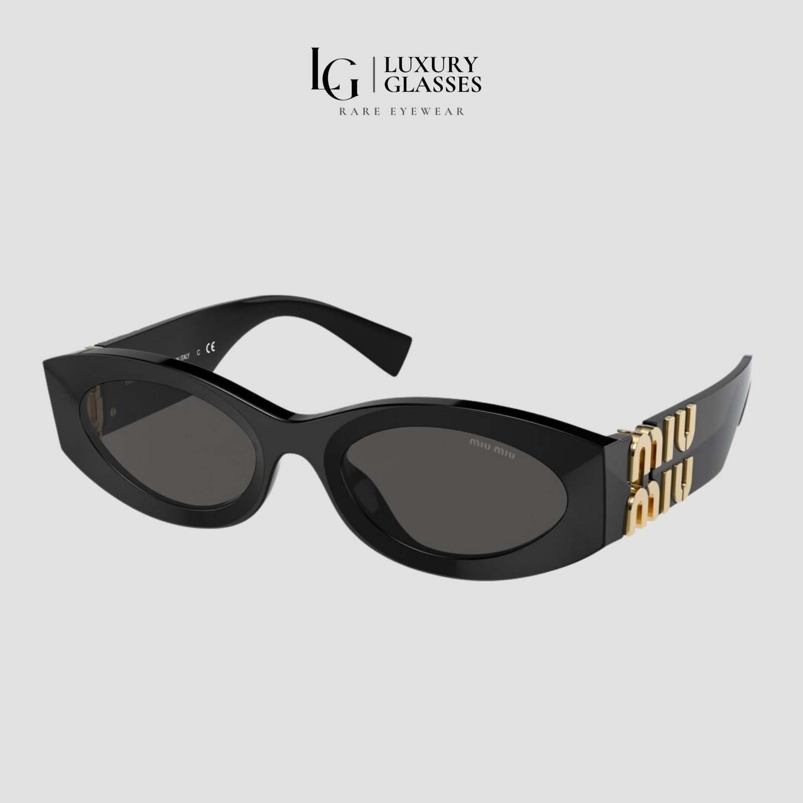 MIU MIU MU 11WS 1AB5S0 BLACK DARK GREY