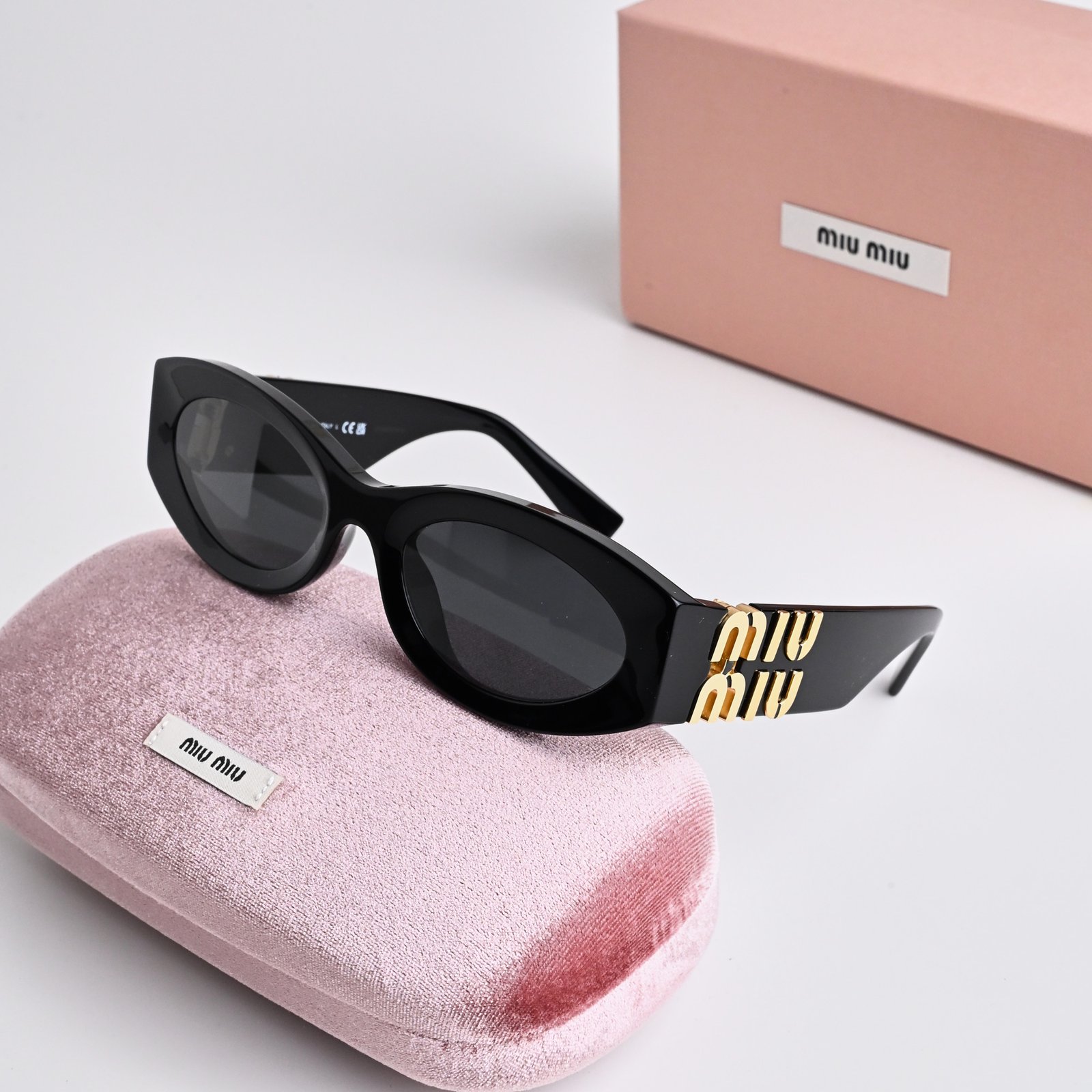 MIU MIU MU 11WS 1AB5S0 BLACK DARK GREY