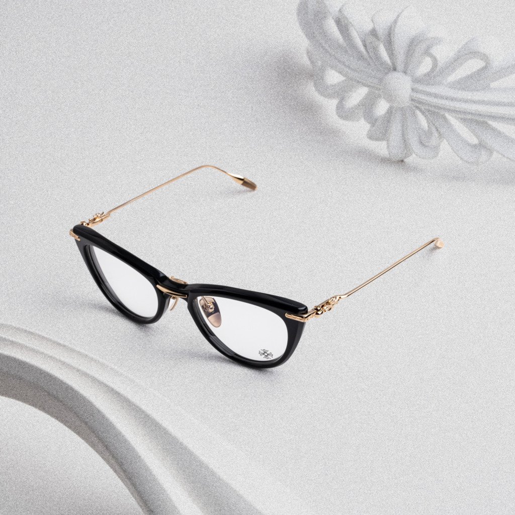 CHROME HEARTS NEW LOVER BLACK/GOLD PLATED