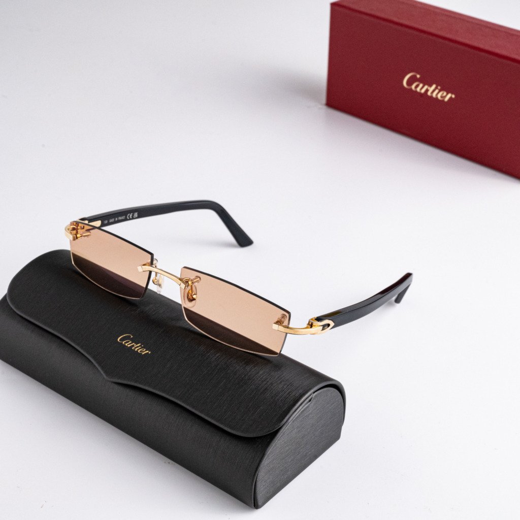 CARTIER CT0048O 002 BURNT SUGAR CUSTOM LENSES – 53-16-135 (1)