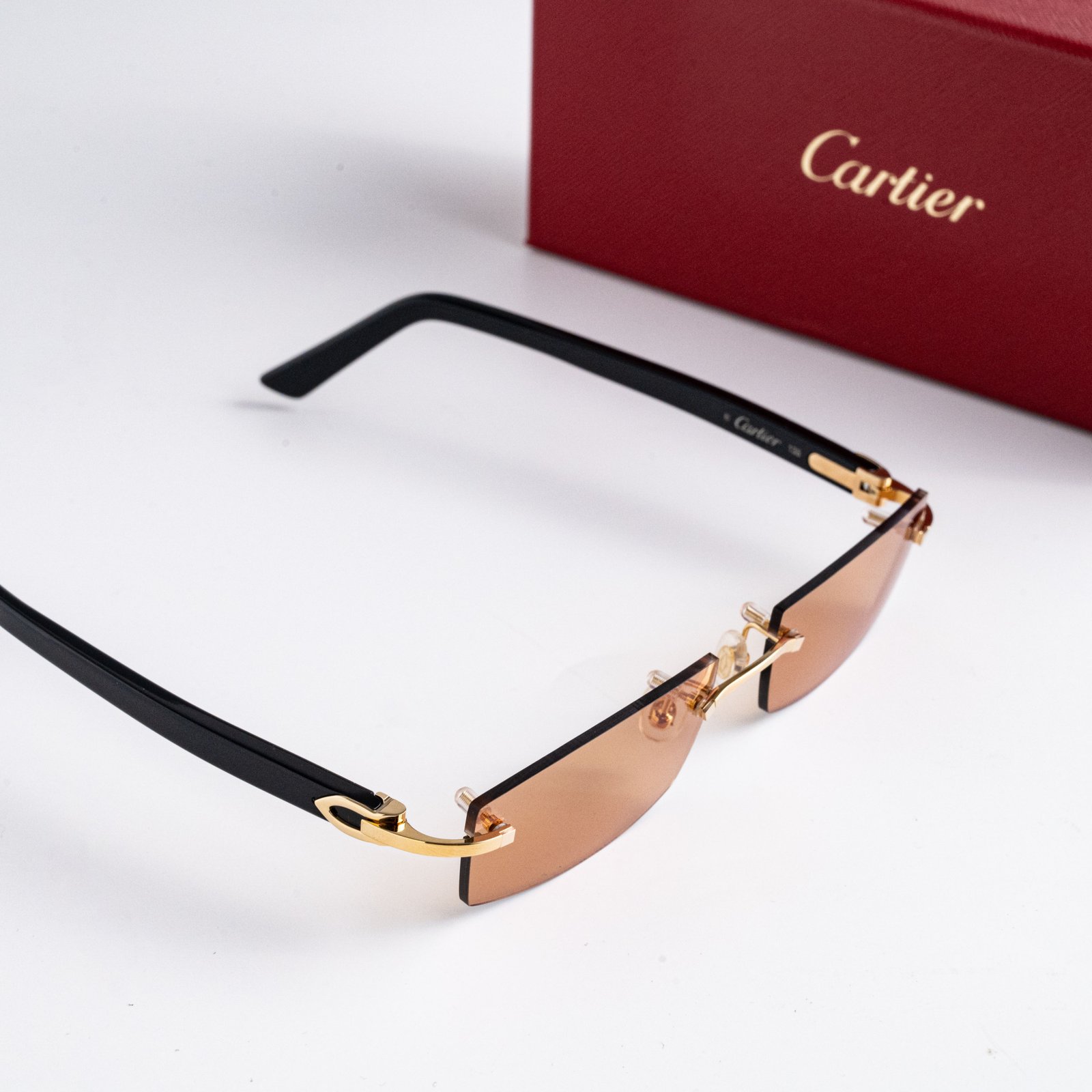 CARTIER CT0048O 002 BURNT SUGAR CUSTOM LENSES – 53-16-135 (4)