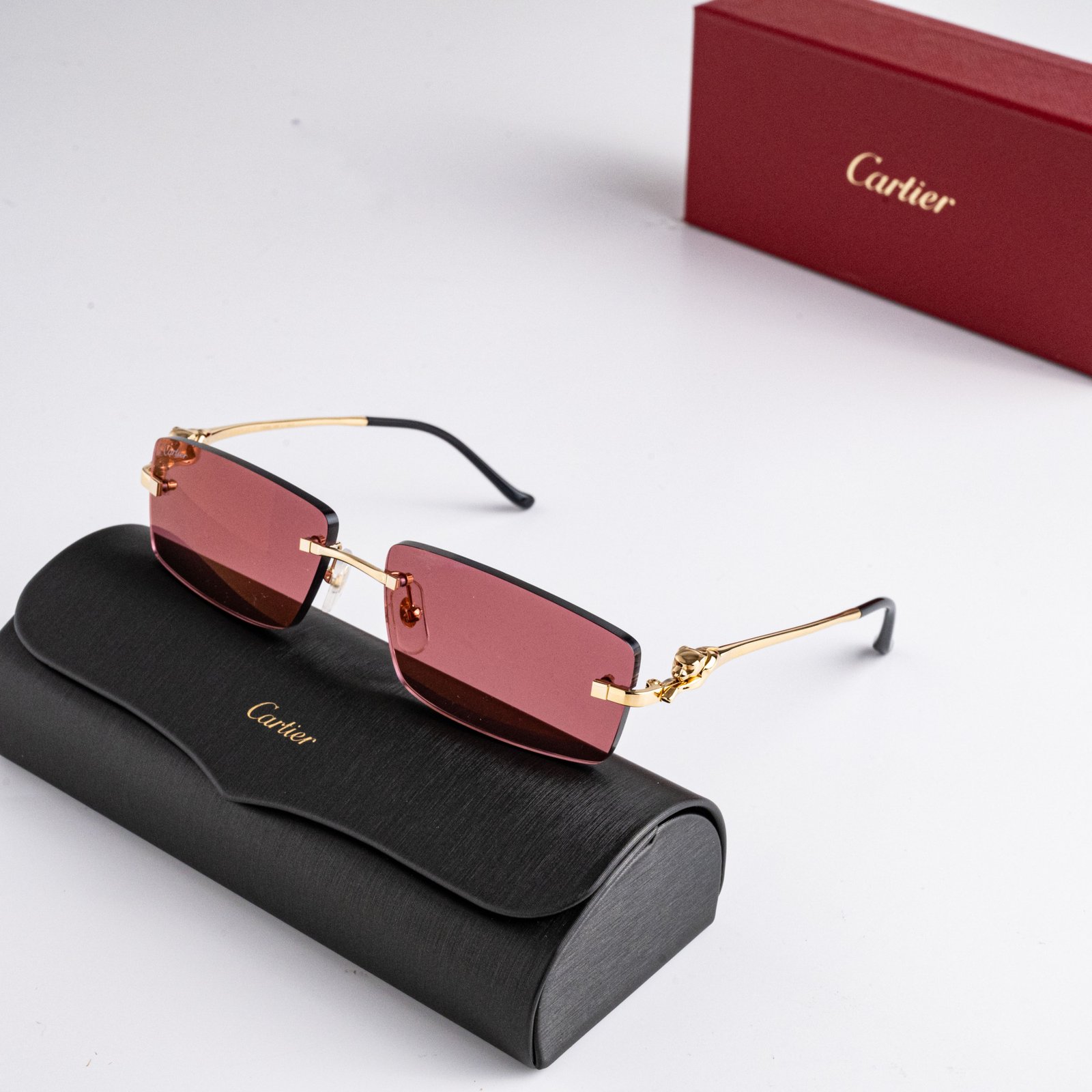 CARTIER CT0430S 009 GOLD RED