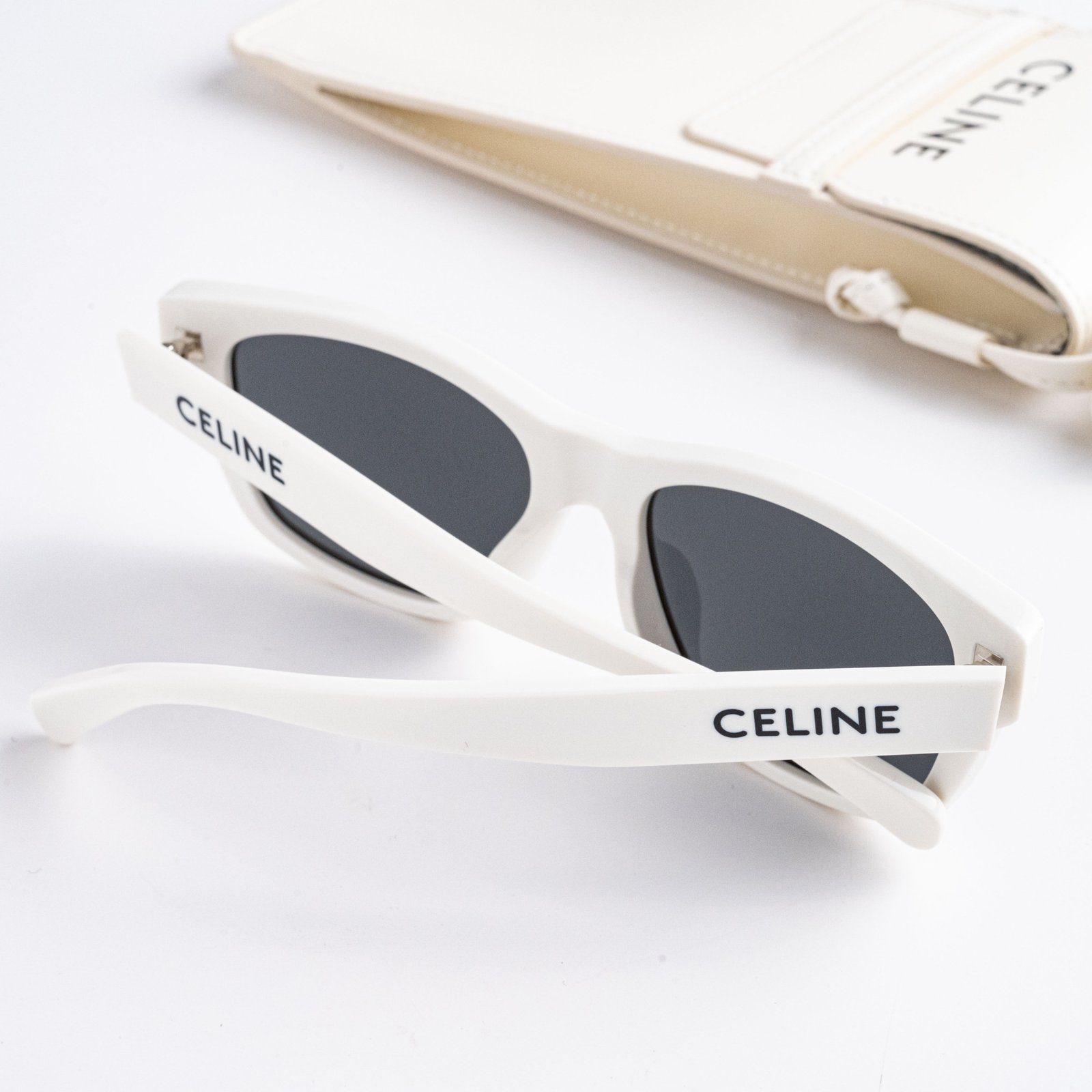 CELINE CL40249U 25A WHITE DARK GREY – 55-17-145 (3)