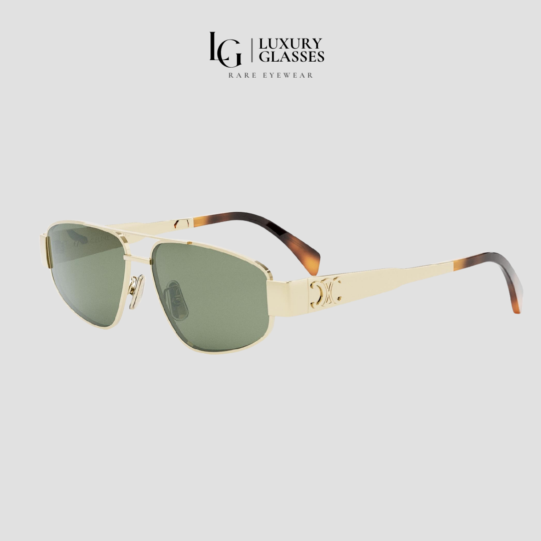 CELINE CL40281U 30N METAL GREEN