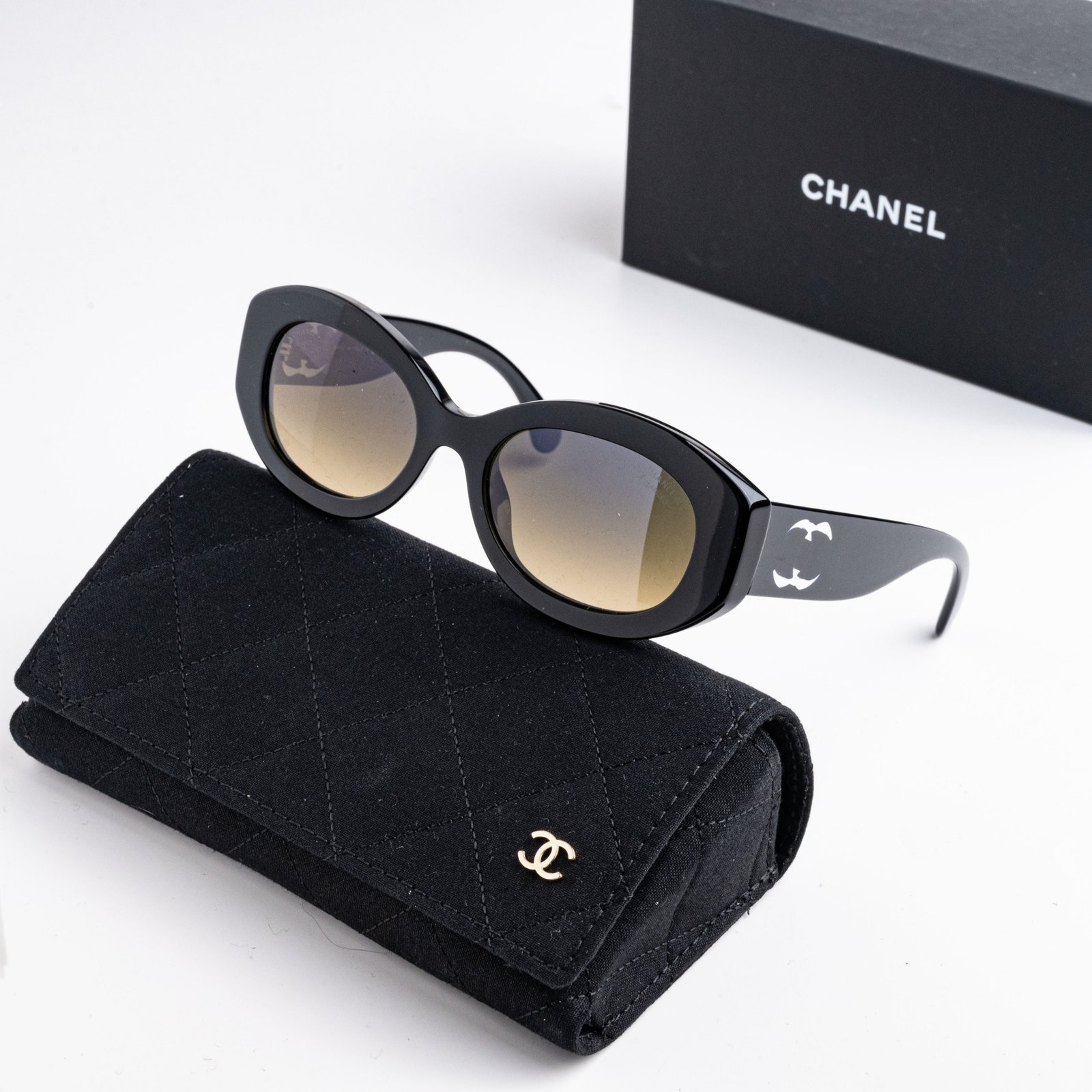 CHANEL 0CH5528 C501W1 BLACK GREY BROWN – 53-19-140 (2)