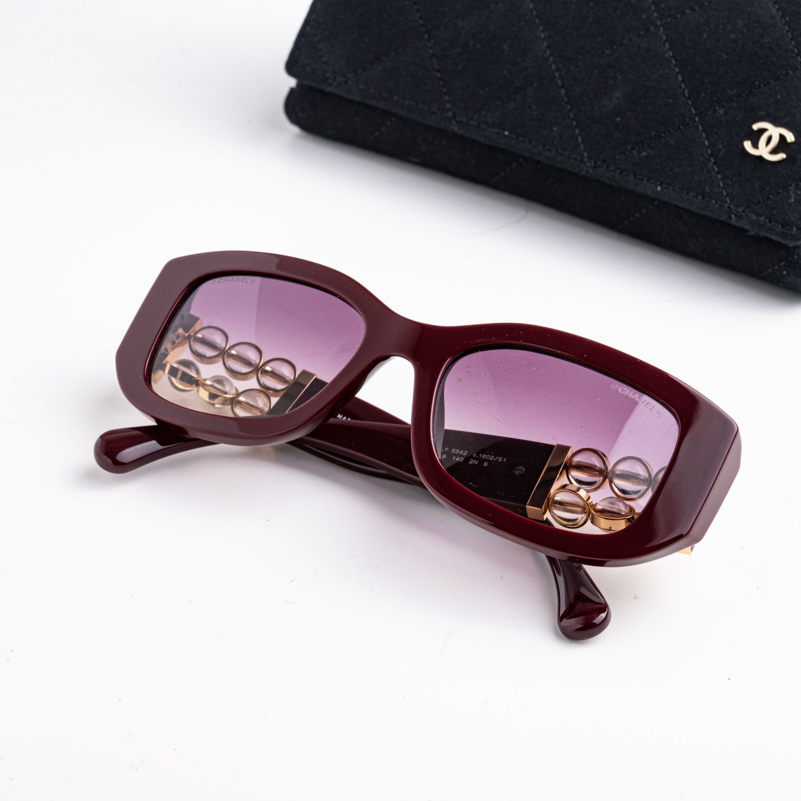 CHANEL 0CH5542 1802S1 BURGUNDY RED – 53-19-140 (3)