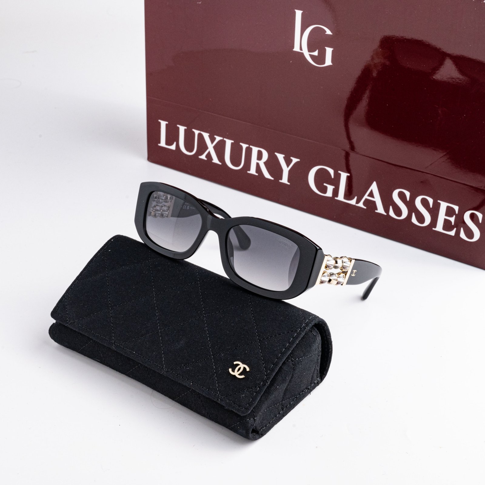 CHANEL 0CH5542 C622S8 BLACK DARK GREY