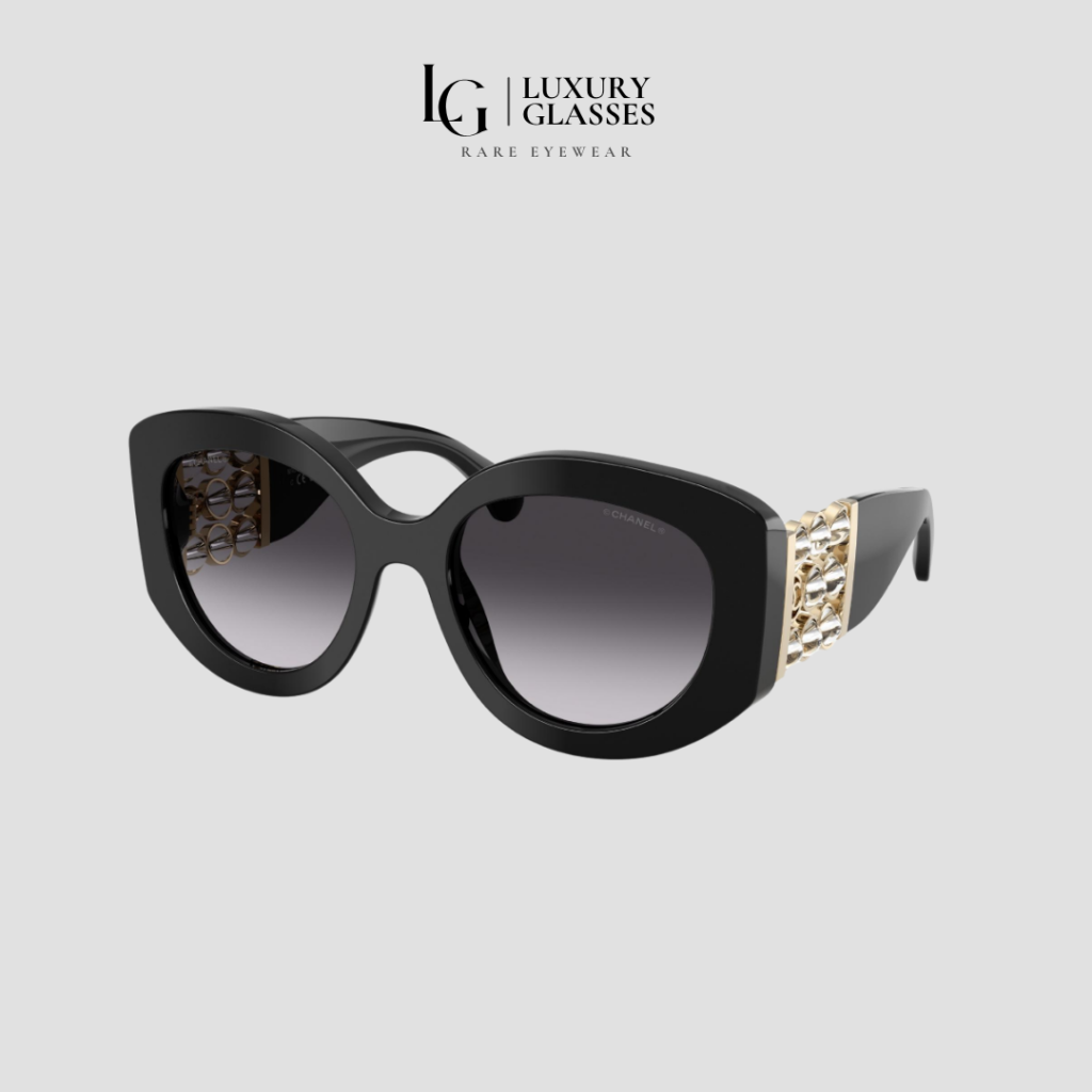 CHANEL 0CH5543 C622S6 BLACK GREY – 54-20-140 (1)