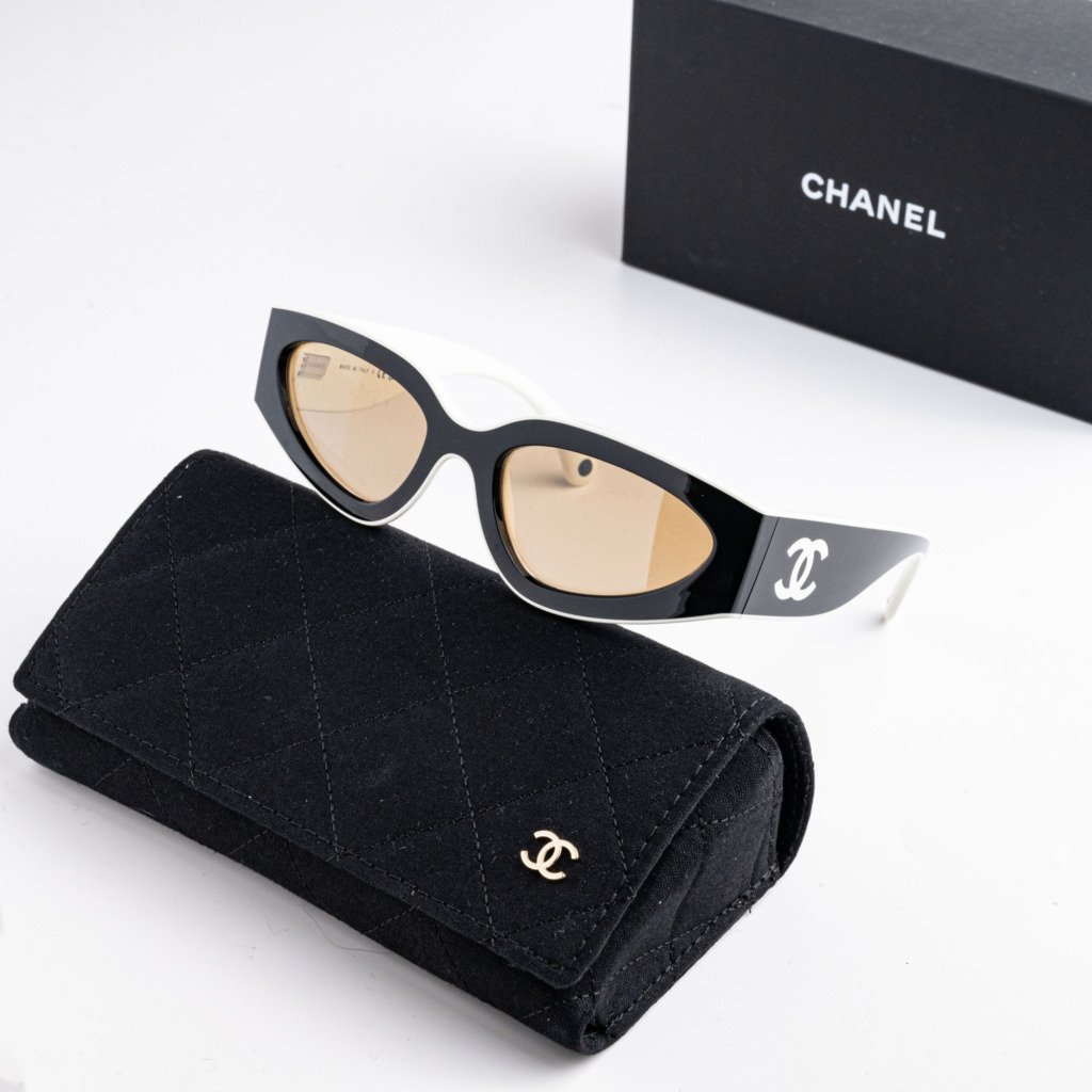 CHANEL 0CH6056 165653 BLACK WHITE BROWN – 54-20-140 (2)