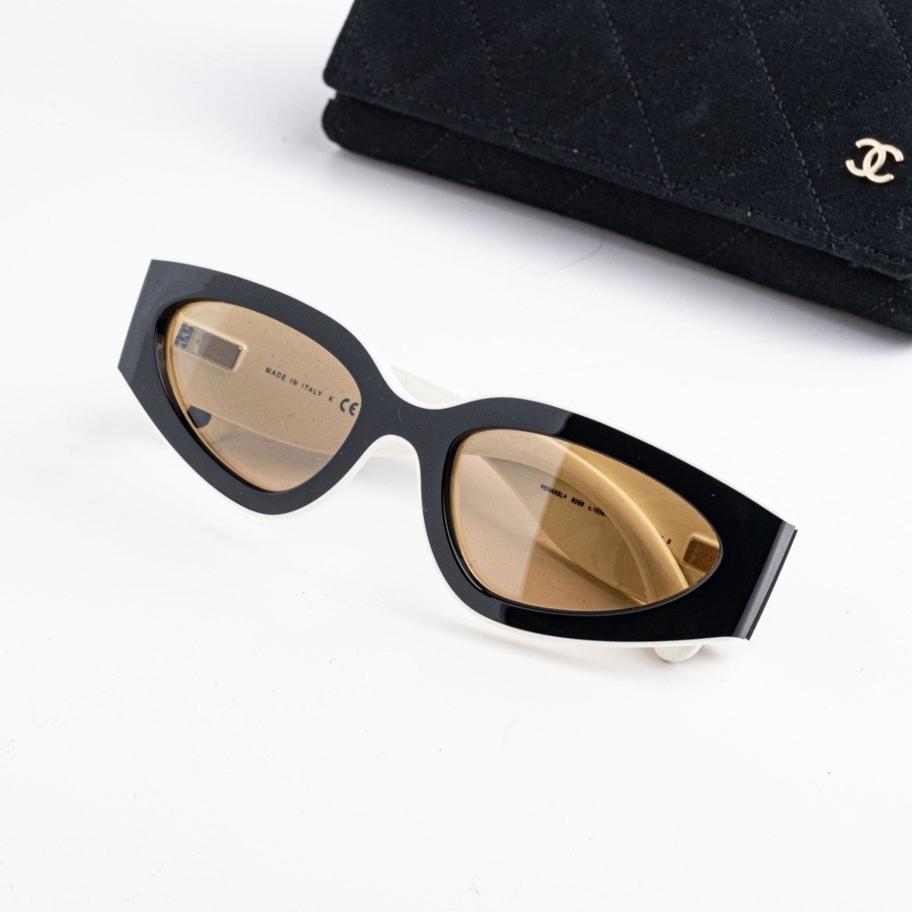 CHANEL 0CH6056 165653 BLACK WHITE BROWN – 54-20-140 (3)