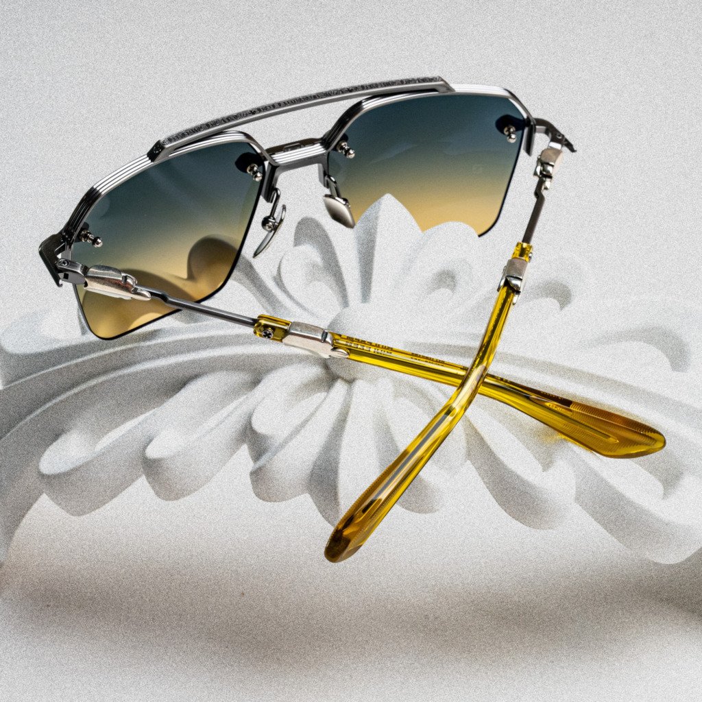 CHROME HEARTS BIDI ESEM PEWTER MALT – 57-18-153 (3)