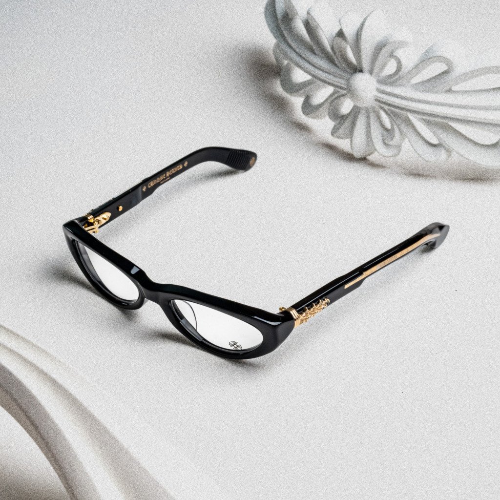 CHROME HEARTS BLASTER BLACK-18KGP – 54-20-144 (1)