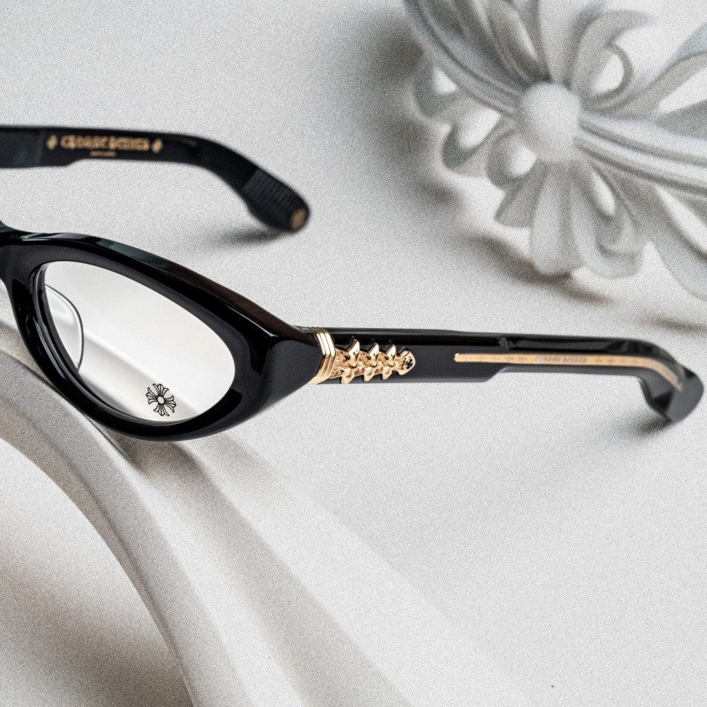 CHROME HEARTS BLASTER BLACK-18KGP – 54-20-144 (2)