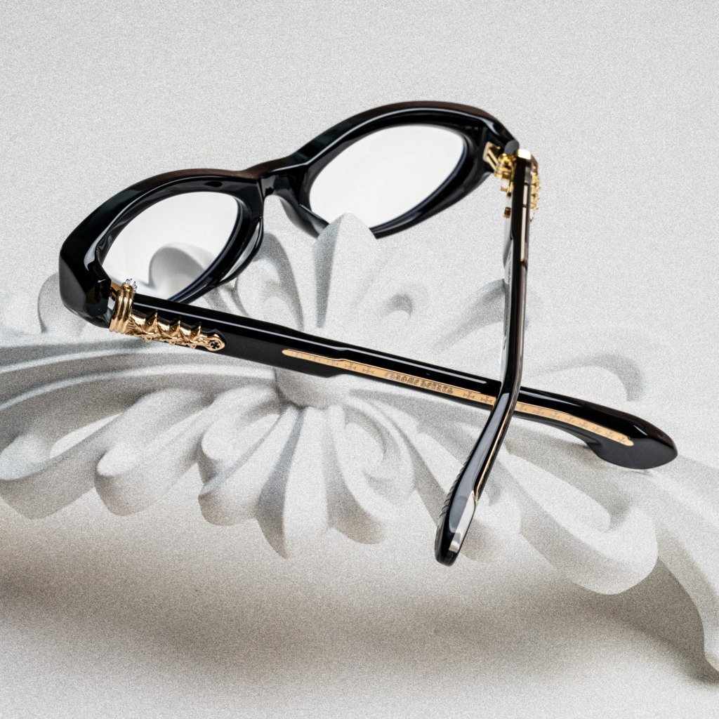 CHROME HEARTS BLASTER BLACK-18KGP – 54-20-144 (3)