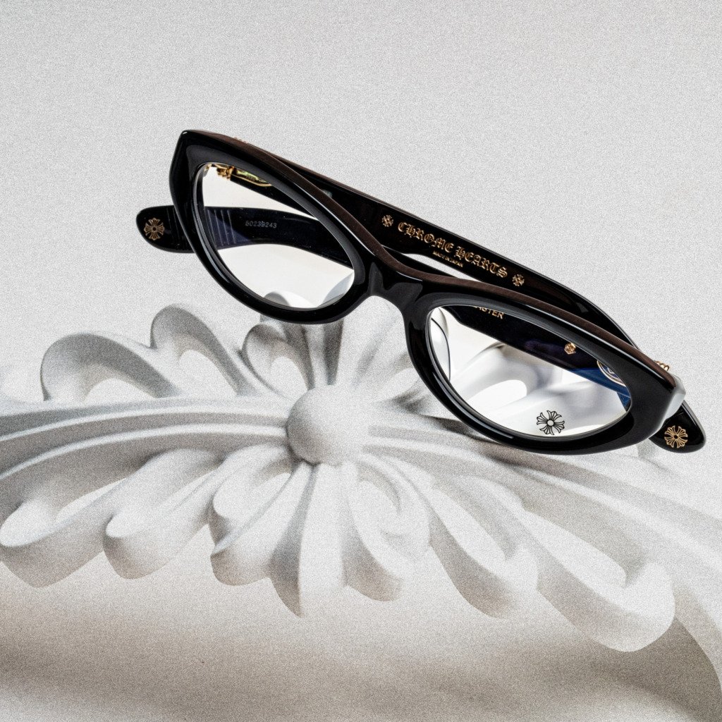 CHROME HEARTS BLASTER BLACK-18KGP – 54-20-144 (4)