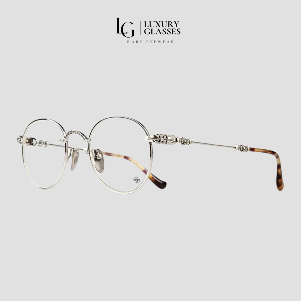 CHROME HEARTS BUBBA – A SHINY SILVER – PLASTIC – 49-22-145 (1)