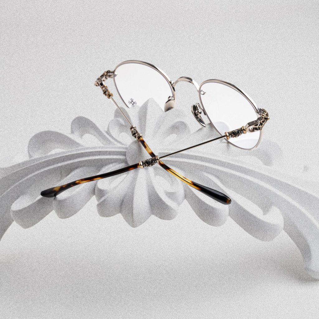 CHROME HEARTS BUBBA – A SHINY SILVER – PLASTIC – 49-22-145 (3)