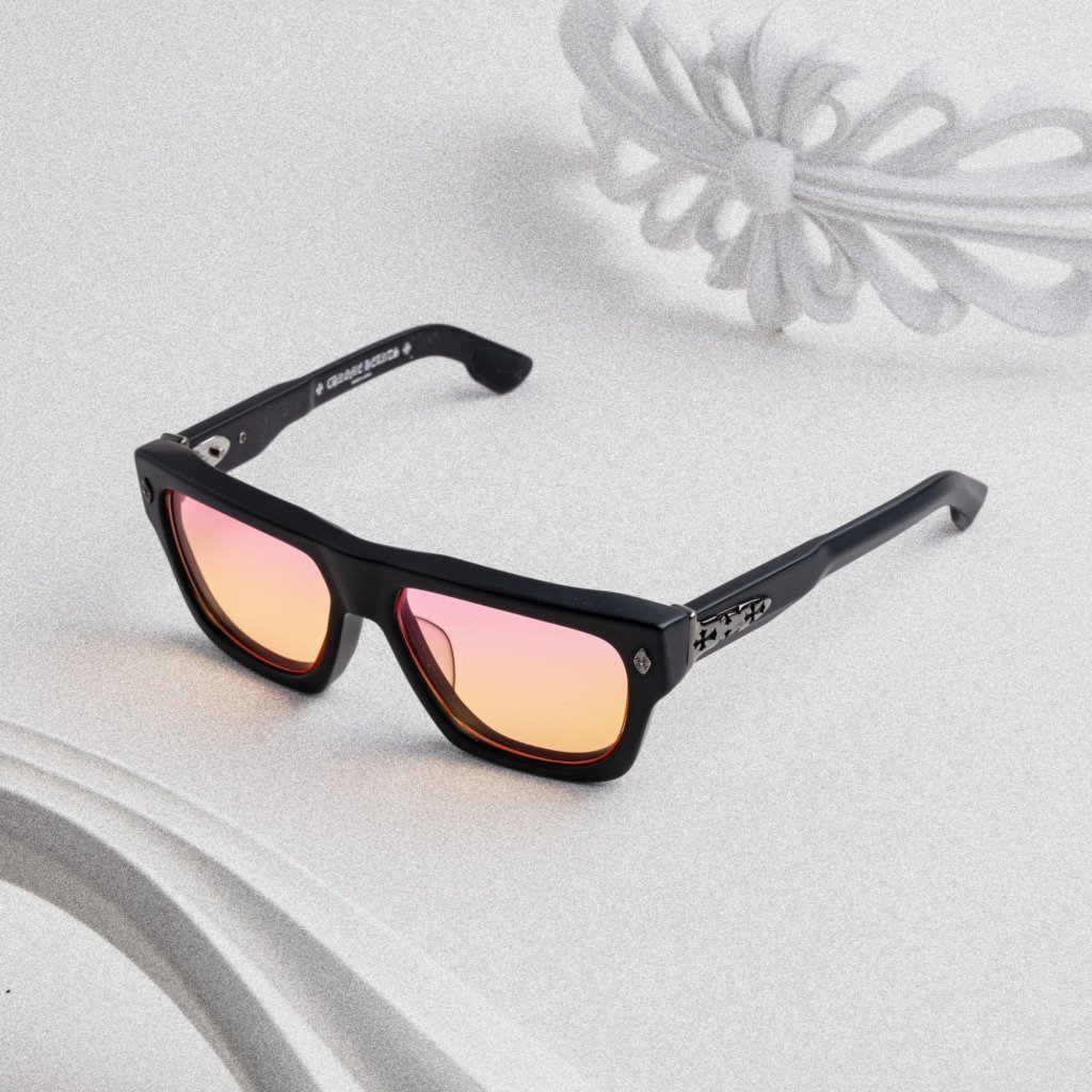 CHROME HEARTS CHARISMADICK MATTE BLACK – 57-17-143 (1)