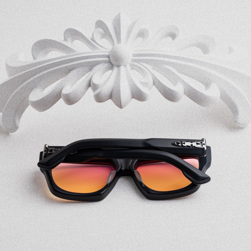 CHROME HEARTS CHARISMADICK MATTE BLACK – 57-17-143 (3)