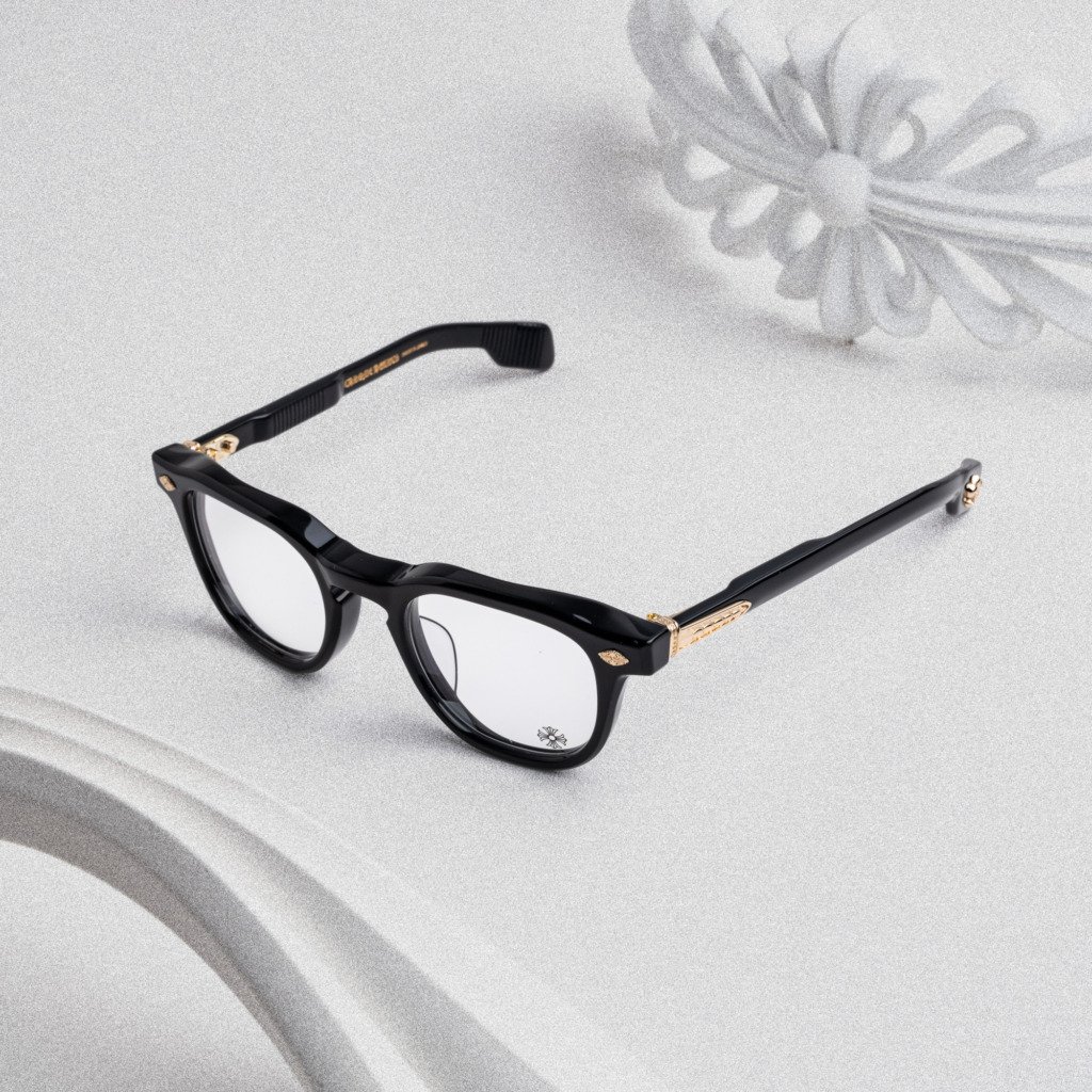 CHROME HEARTS CHIRP CHIRP BLACK-18KGP – 49-23-141 (1)