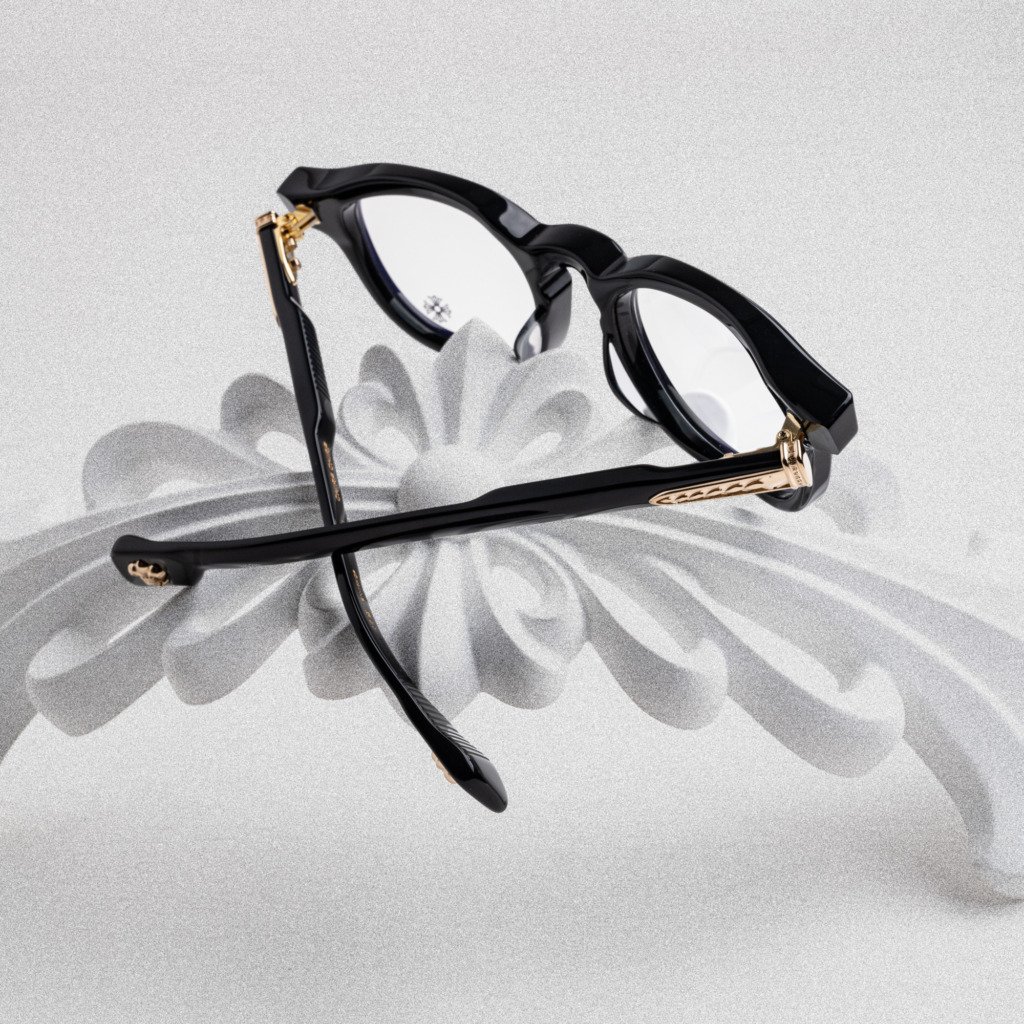 CHROME HEARTS CHIRP CHIRP BLACK-18KGP – 49-23-141 (3)