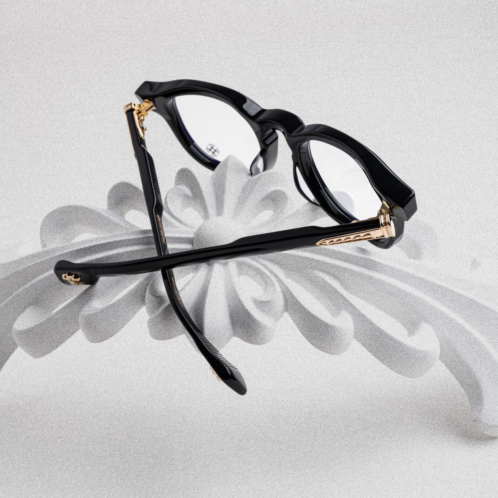 CHROME HEARTS CHIRP CHIRP BLACK-18KGP – 49-23-141 (3)