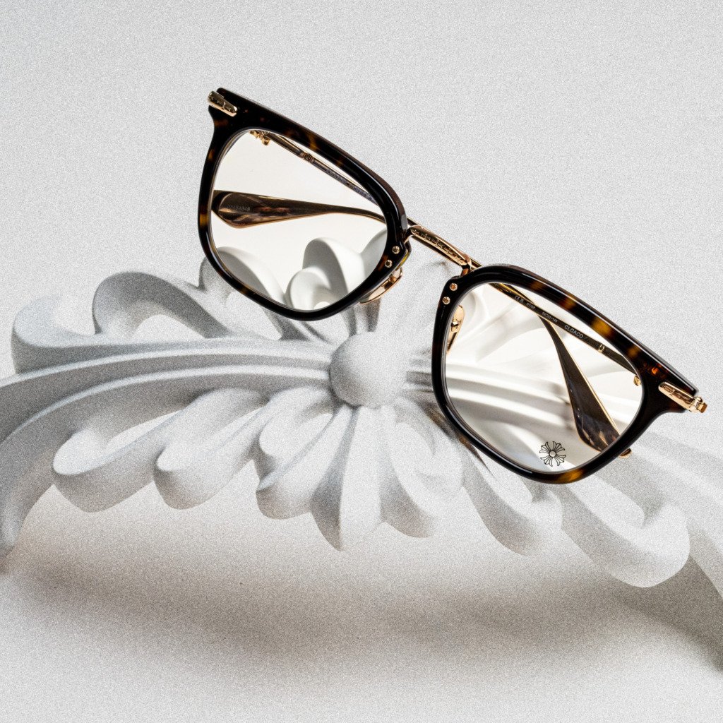 CHROME HEARTS CLOACO DARK TORTOISE – GOLD PLATED – 53-22-145 (4)