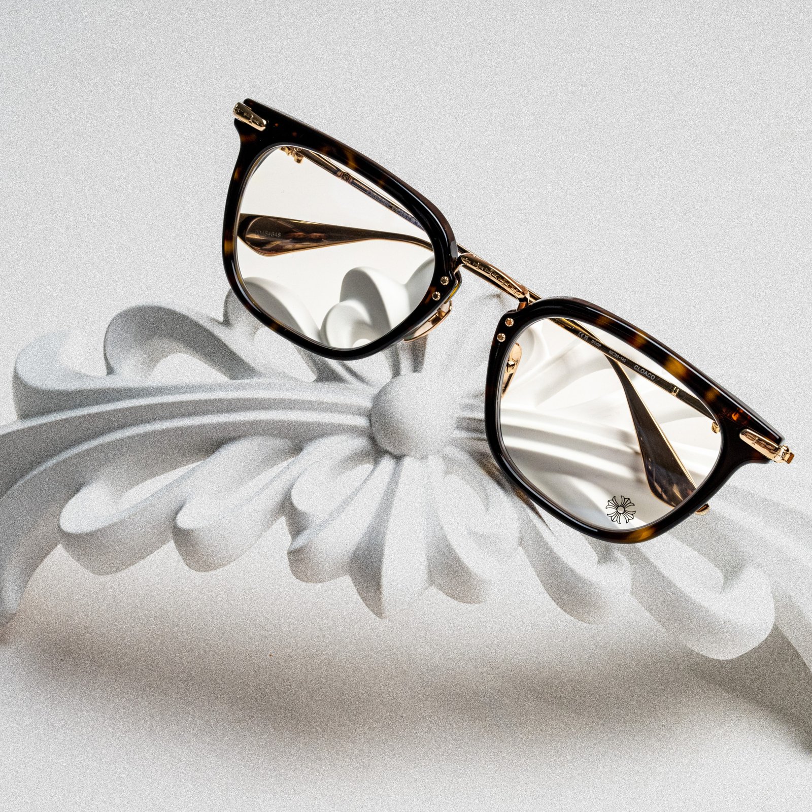 CHROME HEARTS CLOACO DARK TORTOISE – GOLD PLATED – 53-22-145 (4)