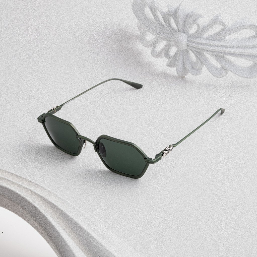 CHROME HEARTS DATASS BRUSHED DARK OLIVE – 54-21-148 (1)