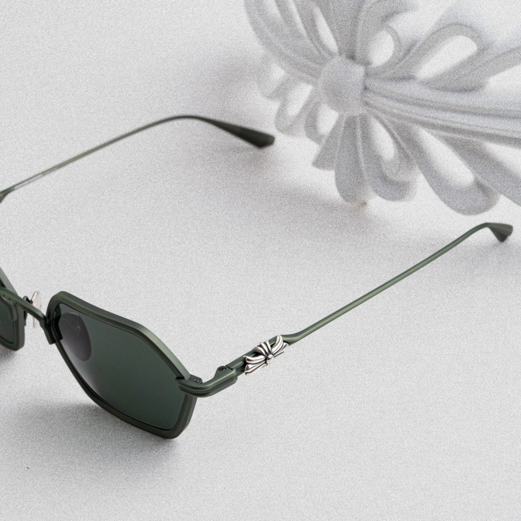 CHROME HEARTS DATASS BRUSHED DARK OLIVE – 54-21-148 (2)