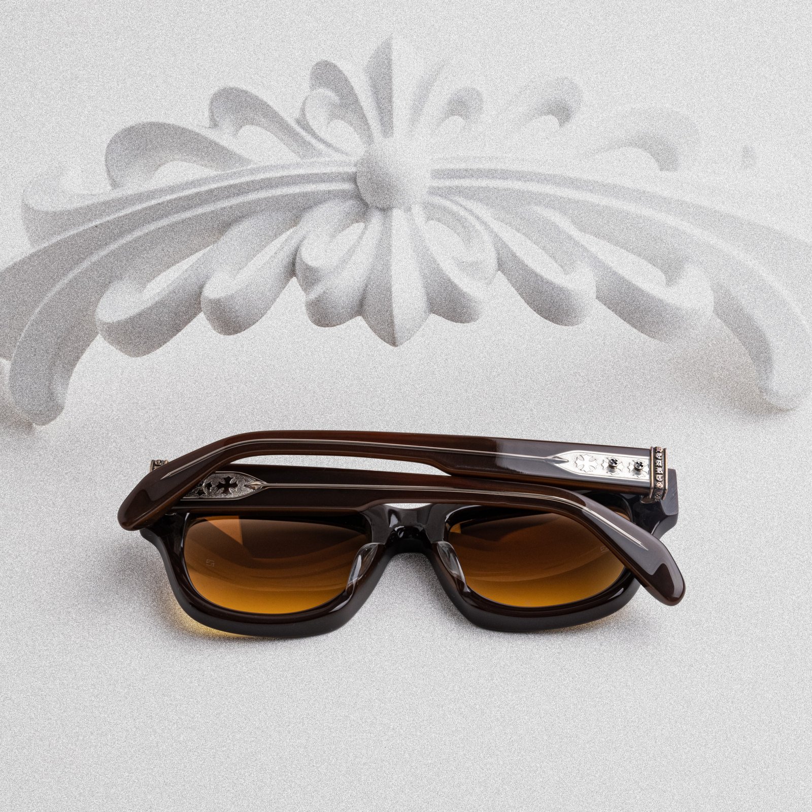 CHROME HEARTS DICK FITZENER CLASSIC BROWN – 53-22-146 (3)