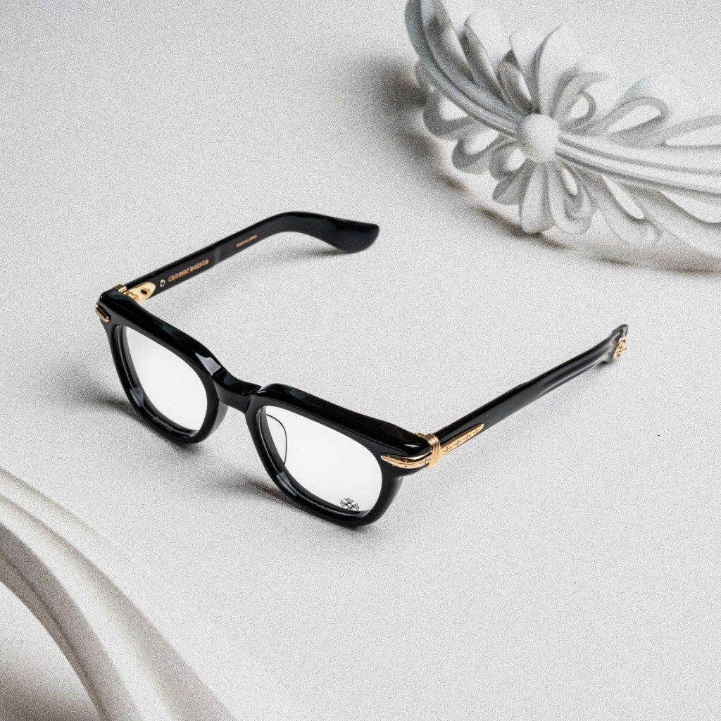 CHROME HEARTS DRIPPIN BLACK – 18K GOLD PLATED – 51-22-146 (1)