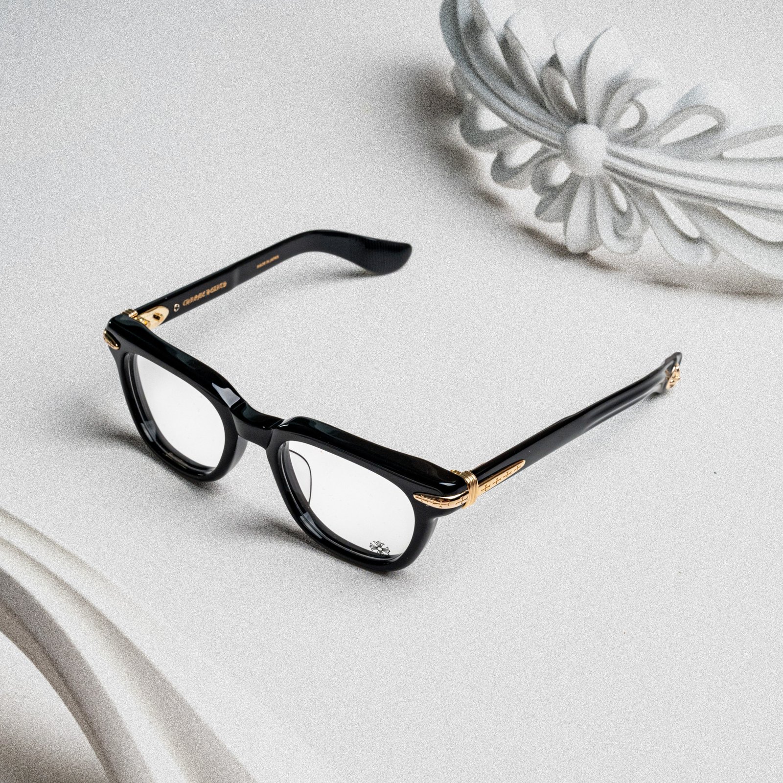 CHROME HEARTS DRIPPIN BLACK - 18K GOLD PLATED