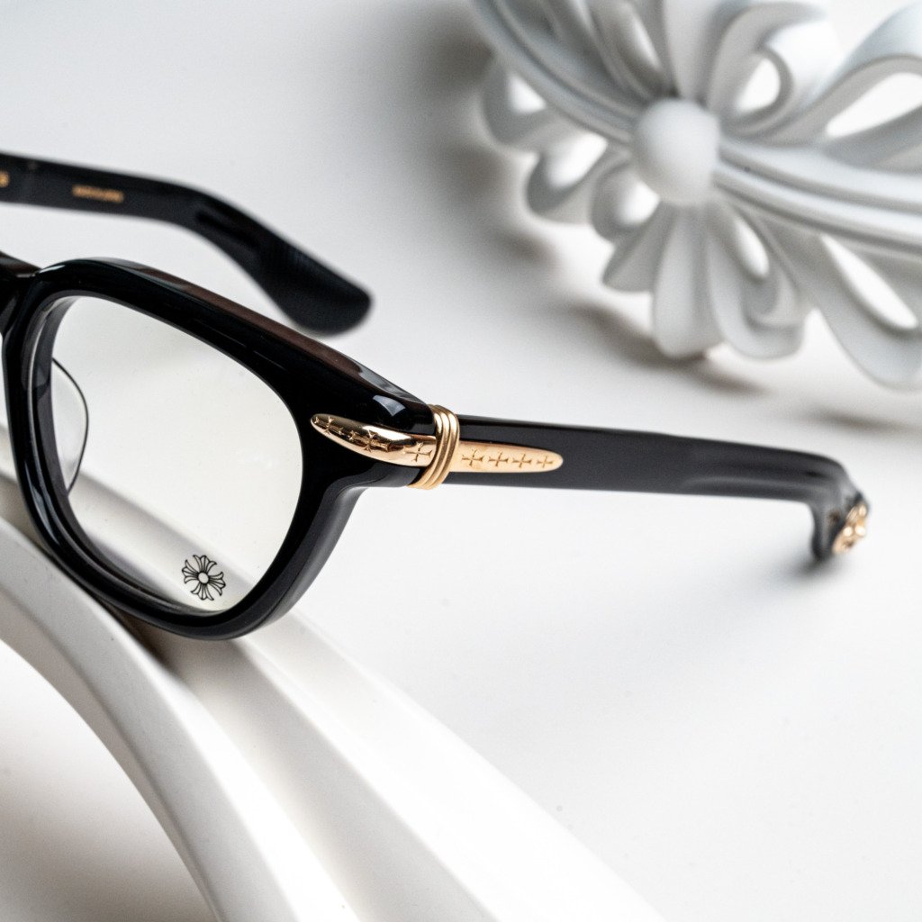 CHROME HEARTS DRIPPIN BLACK – 18K GOLD PLATED – 51-22-146 (2)