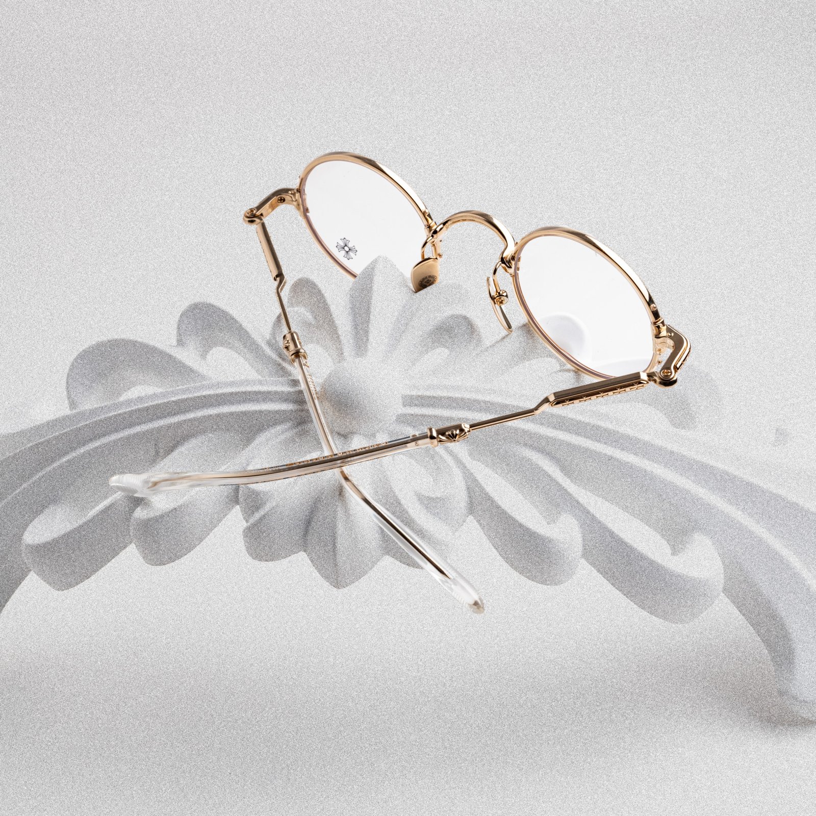 CHROME HEARTS EDITH F. CRYSTAL-GOLD PLATED – 42-25-140 (3)