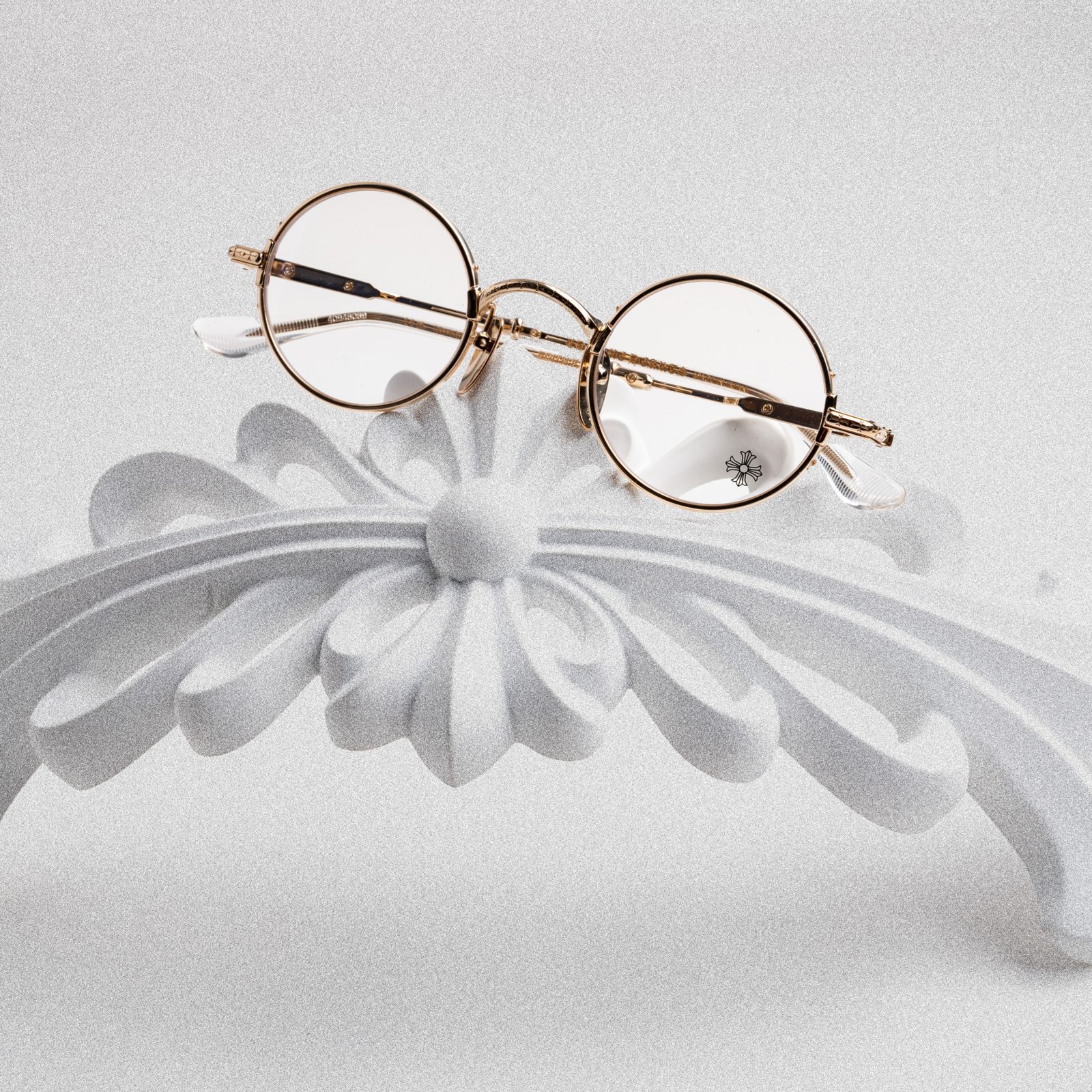 CHROME HEARTS EDITH F. CRYSTAL-GOLD PLATED – 42-25-140 (4)