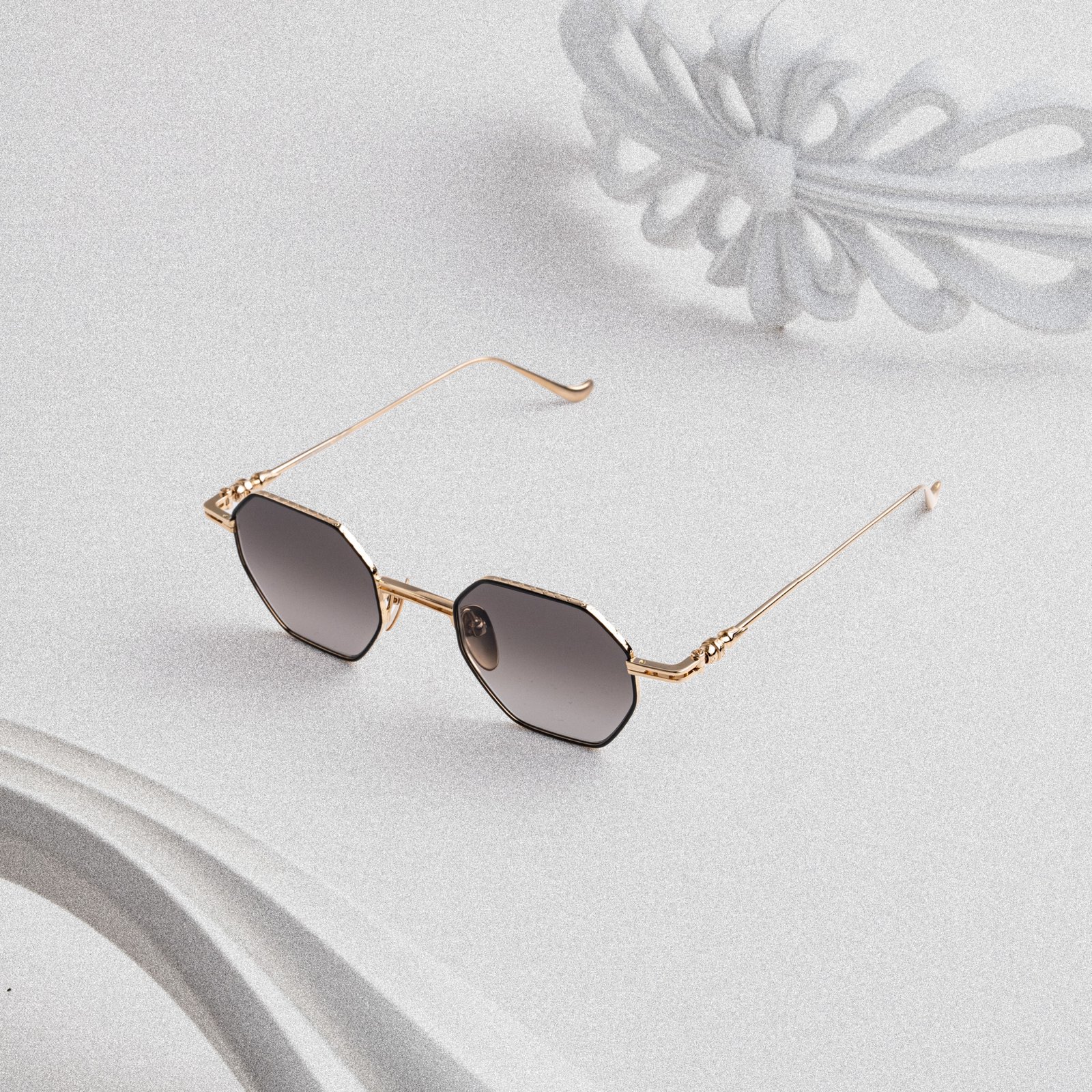 CHROME HEARTS EVACULATION MATTE BLACK/GOLD PLATED