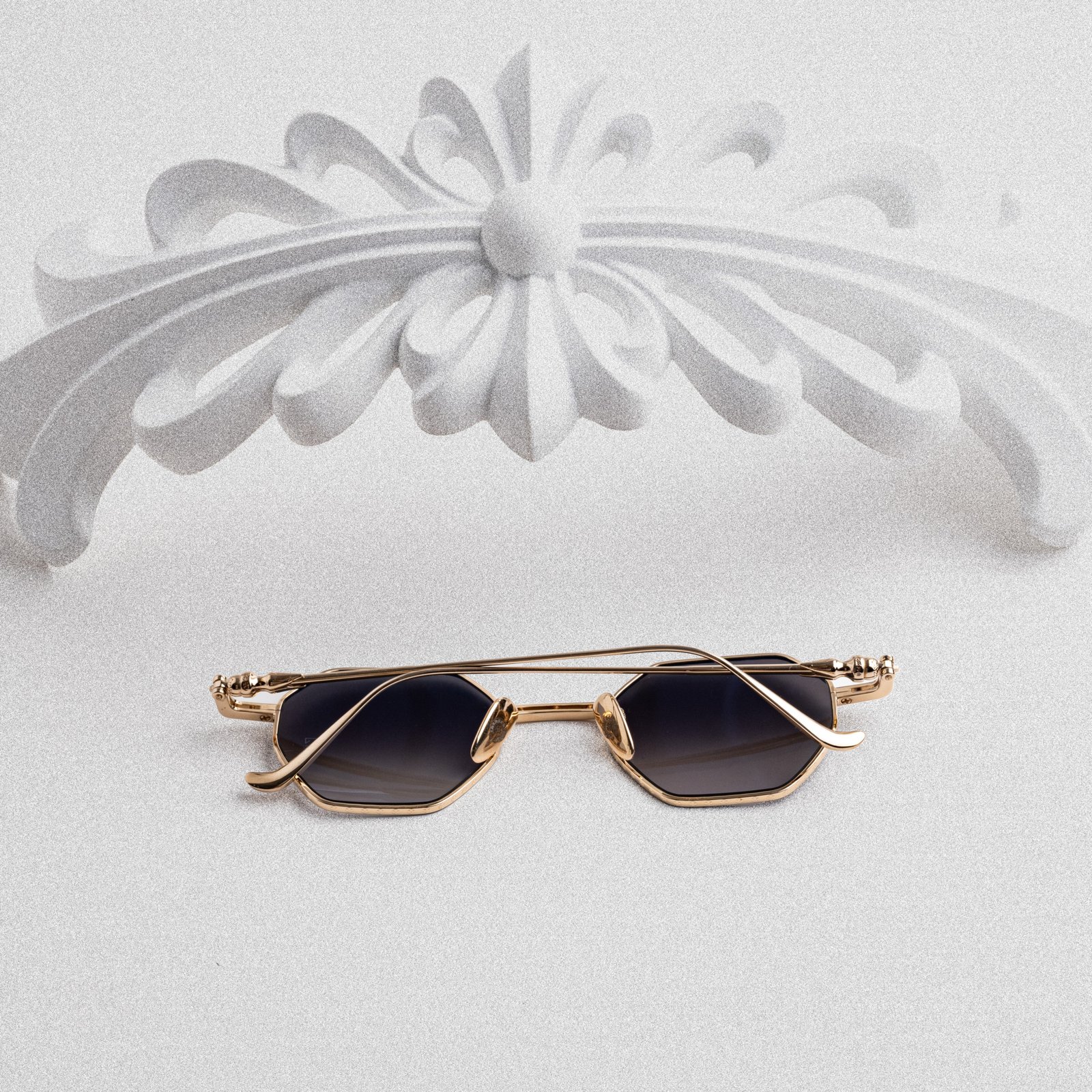 CHROME HEARTS EVACULATION MATTE BLACK-GOLD PLATED – 44-22-133 (3)