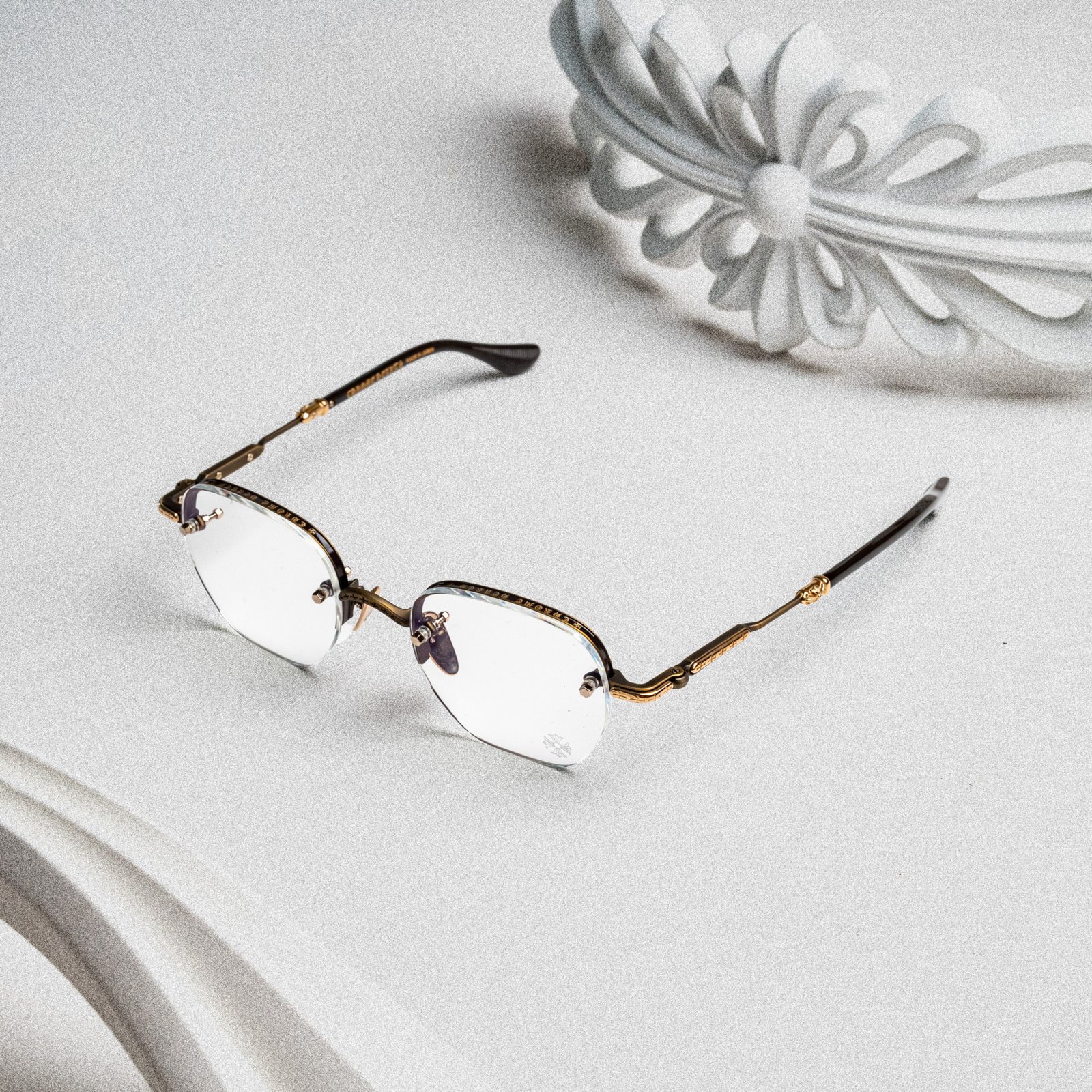 CHROME HEARTS FROSTED SAND CLASSIC BROWN