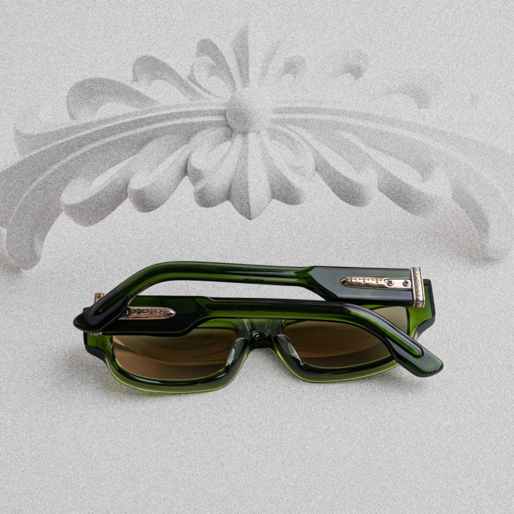 CHROME HEARTS GIRTH QUAKE DARK OLIVE- 56-18-148 (3)