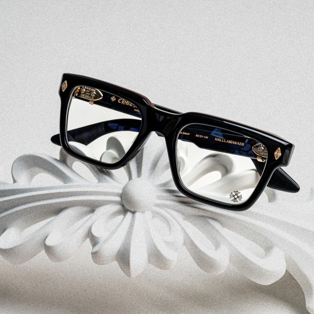 CHROME HEARTS HALLLAMANASS BLACK – 18K GOLD PLATED – 52-21-149 (4)