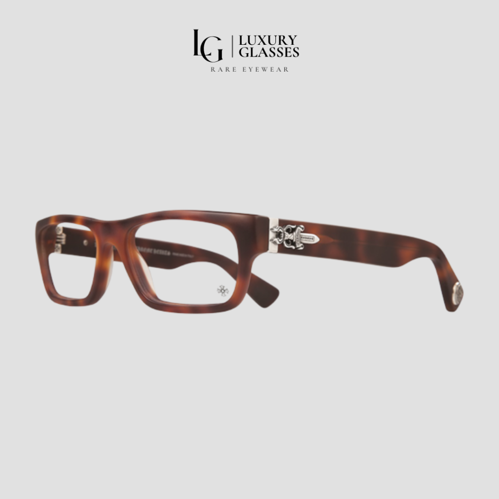 CHROME HEARTS INFLATABLE DATE – A MATTE BUTTERSCOTCH TORTOISE – 56-18-145 (1)