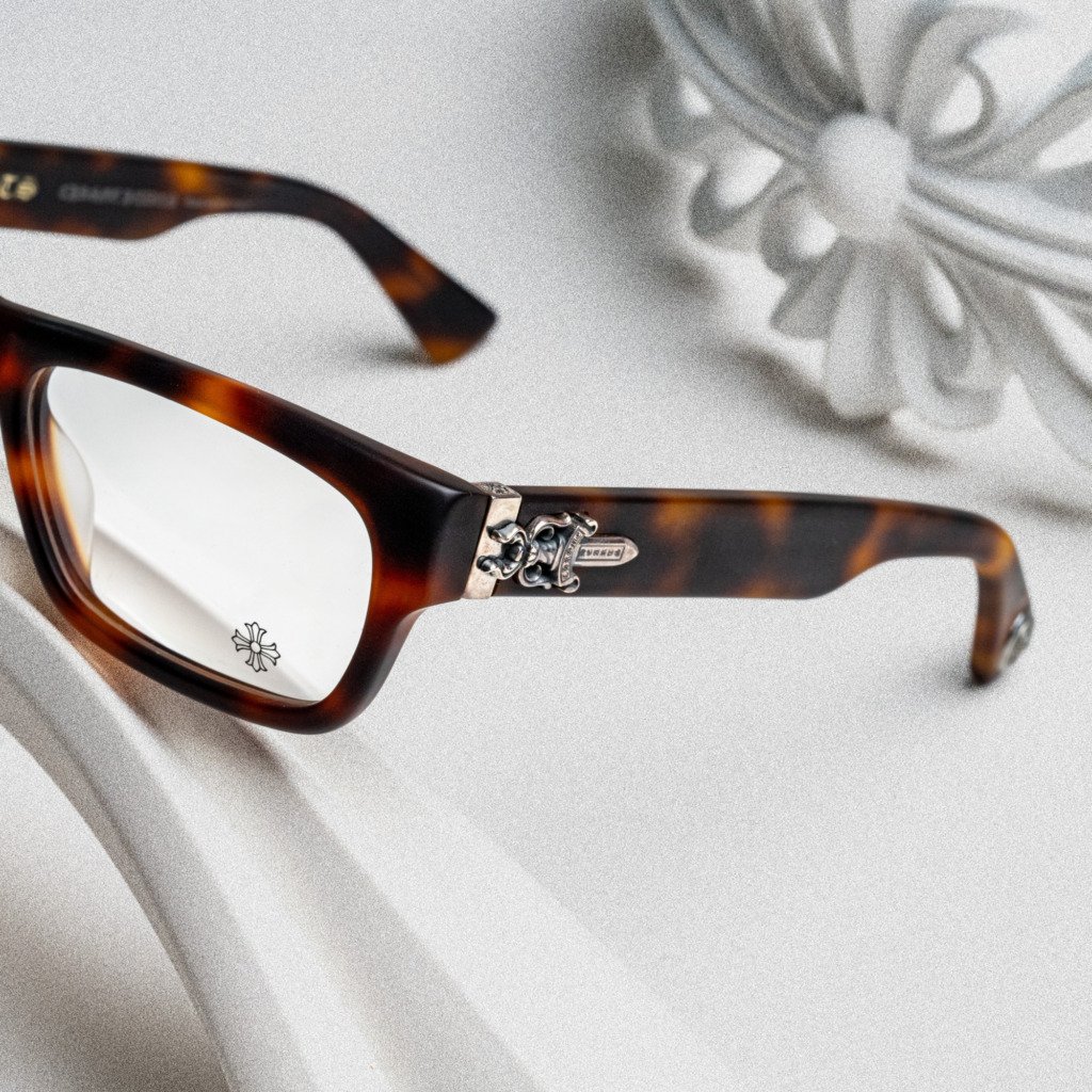 CHROME HEARTS INFLATABLE DATE – A MATTE BUTTERSCOTCH TORTOISE – 56-18-145 (2)