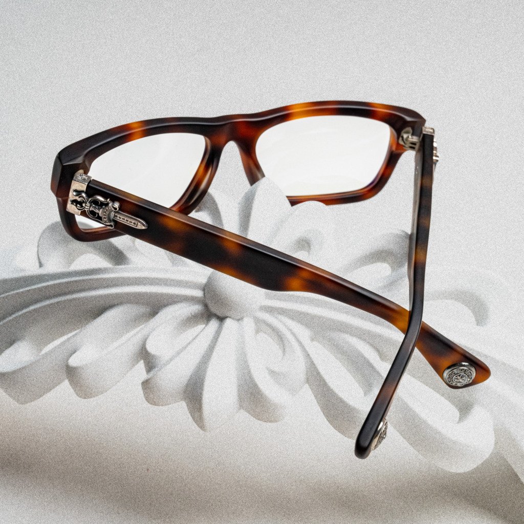 CHROME HEARTS INFLATABLE DATE – A MATTE BUTTERSCOTCH TORTOISE – 56-18-145 (3)