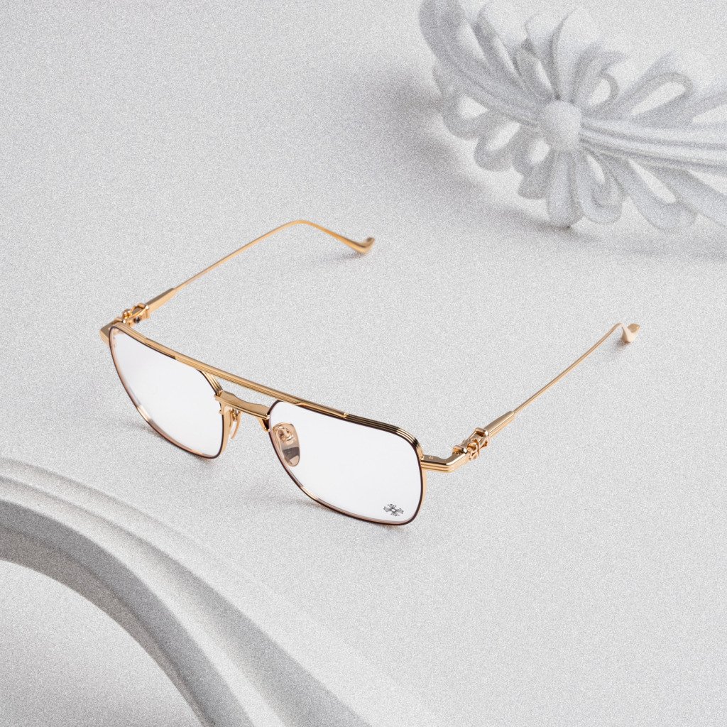 CHROME HEARTS MAGNUM II BORDELLO GOLD PLATED – 56-19-147 (1)