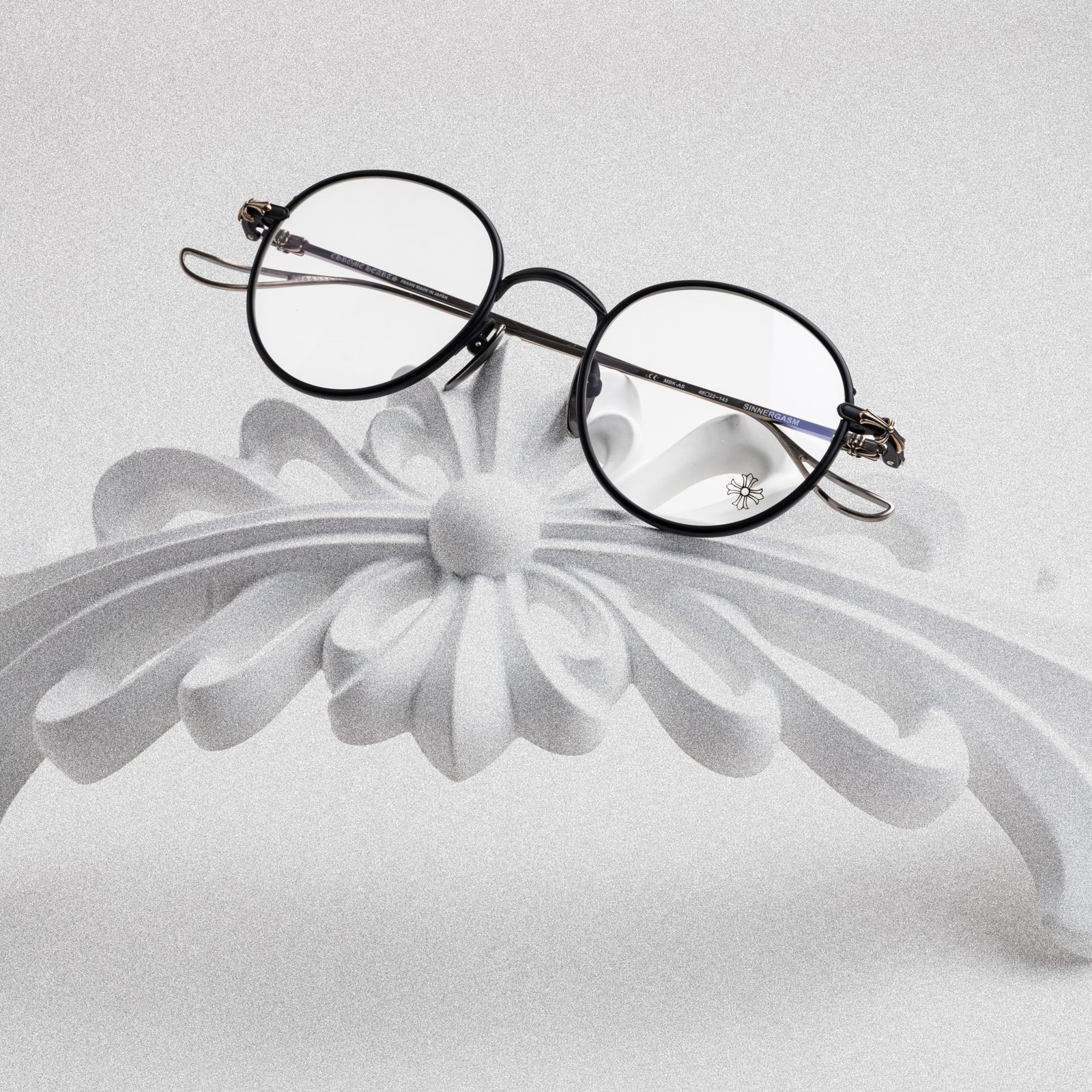 CHROME HEARTS SINNERGASM MATTE BLACK-ANTIQUE SILVE – 48-22-143 (4)