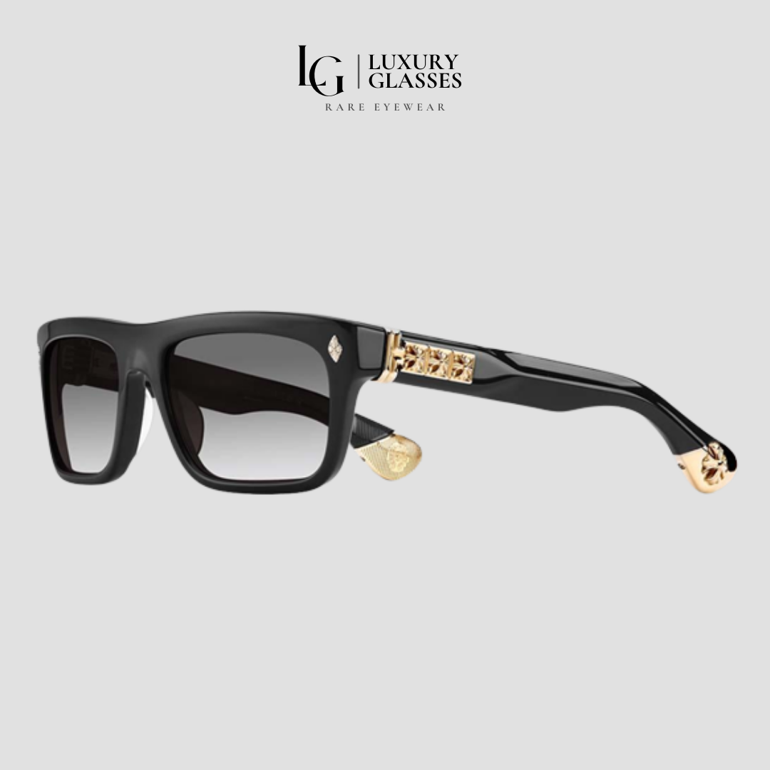 CHROME HEARTS SLUSS BUSSIN II BLACK-18KGP DARK GRAY GRADIENT