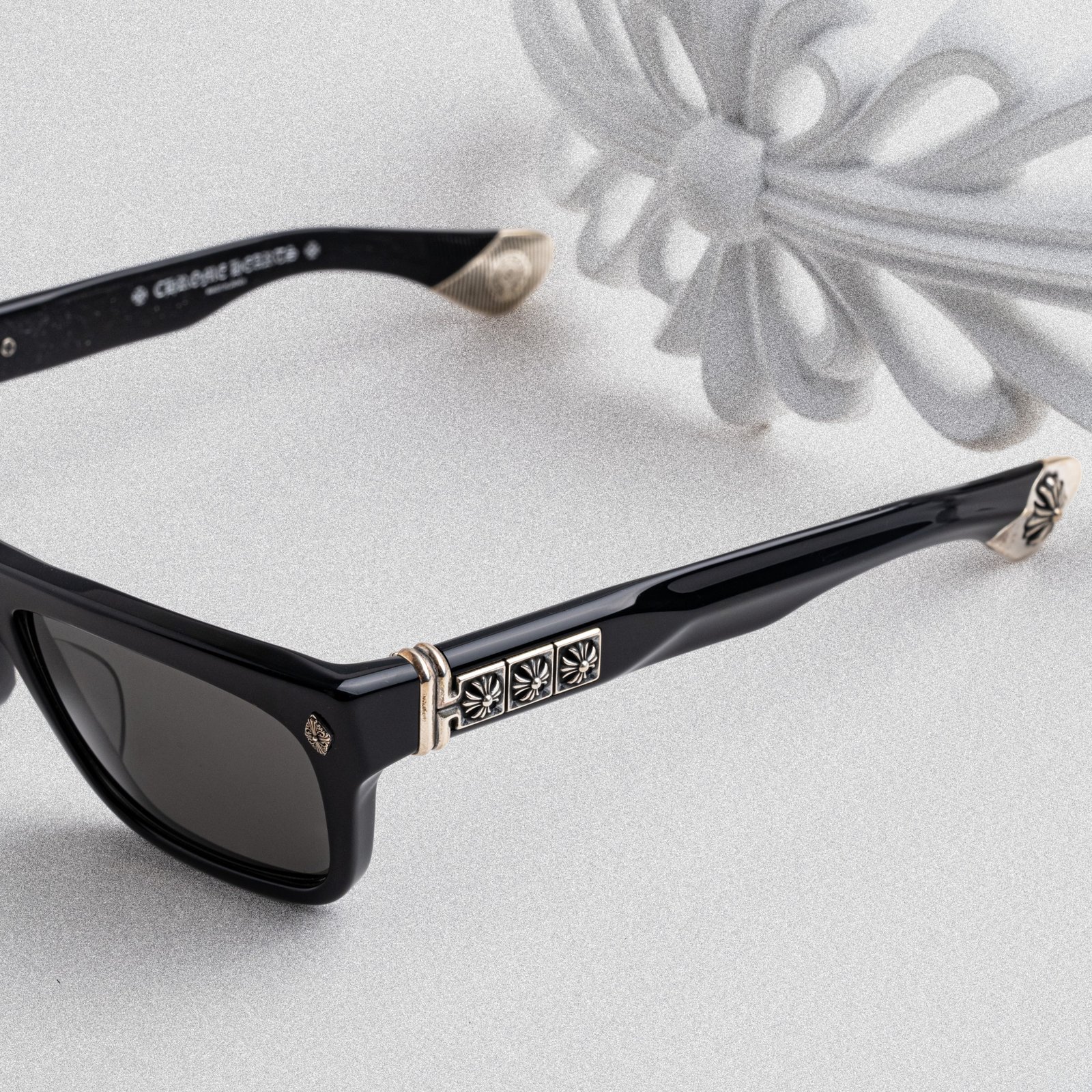 CHROME HEARTS SLUSS BUSSIN II BLACK DARK GRAY – 57-19-148 (2)