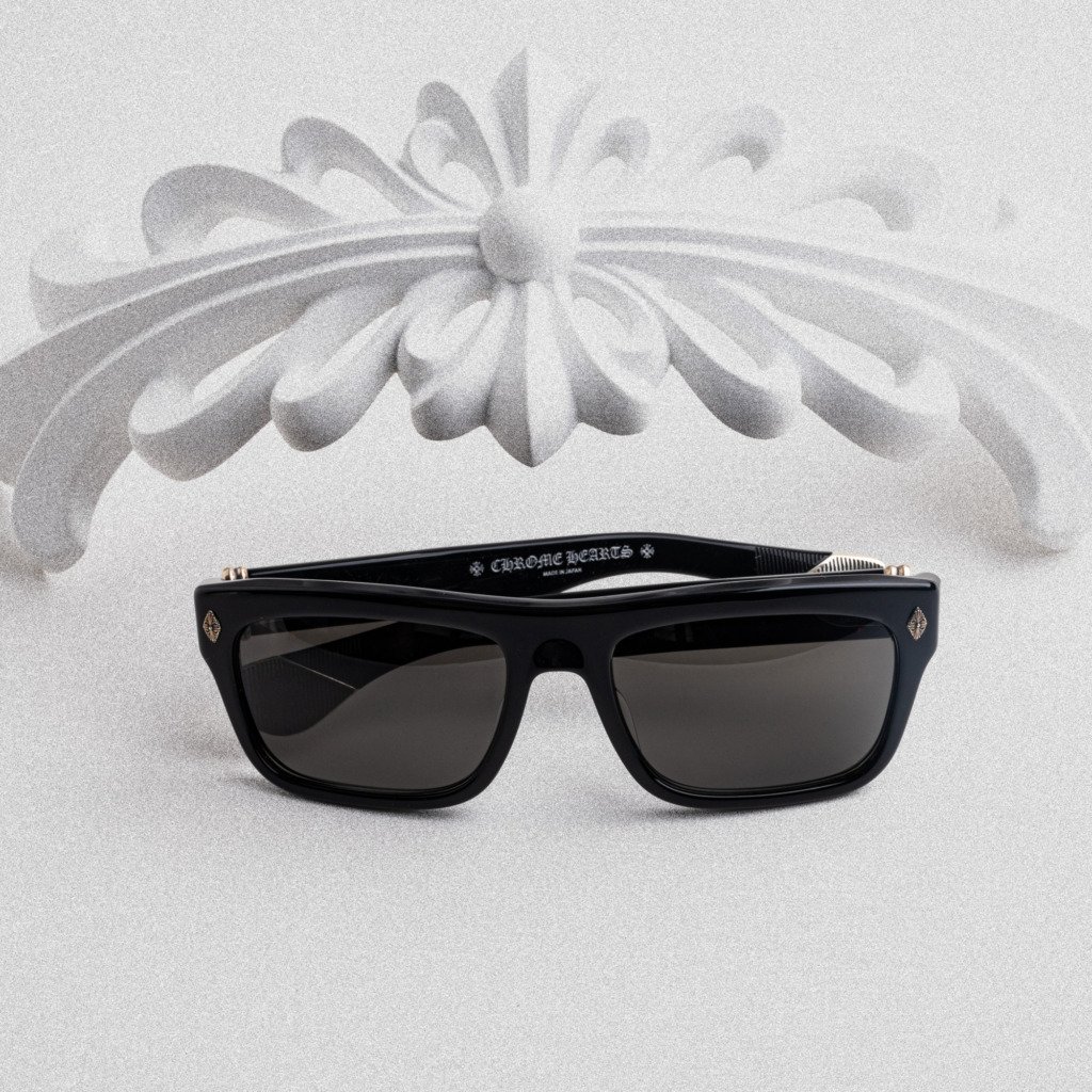CHROME HEARTS SLUSS BUSSIN II BLACK DARK GRAY – 57-19-148 (4)