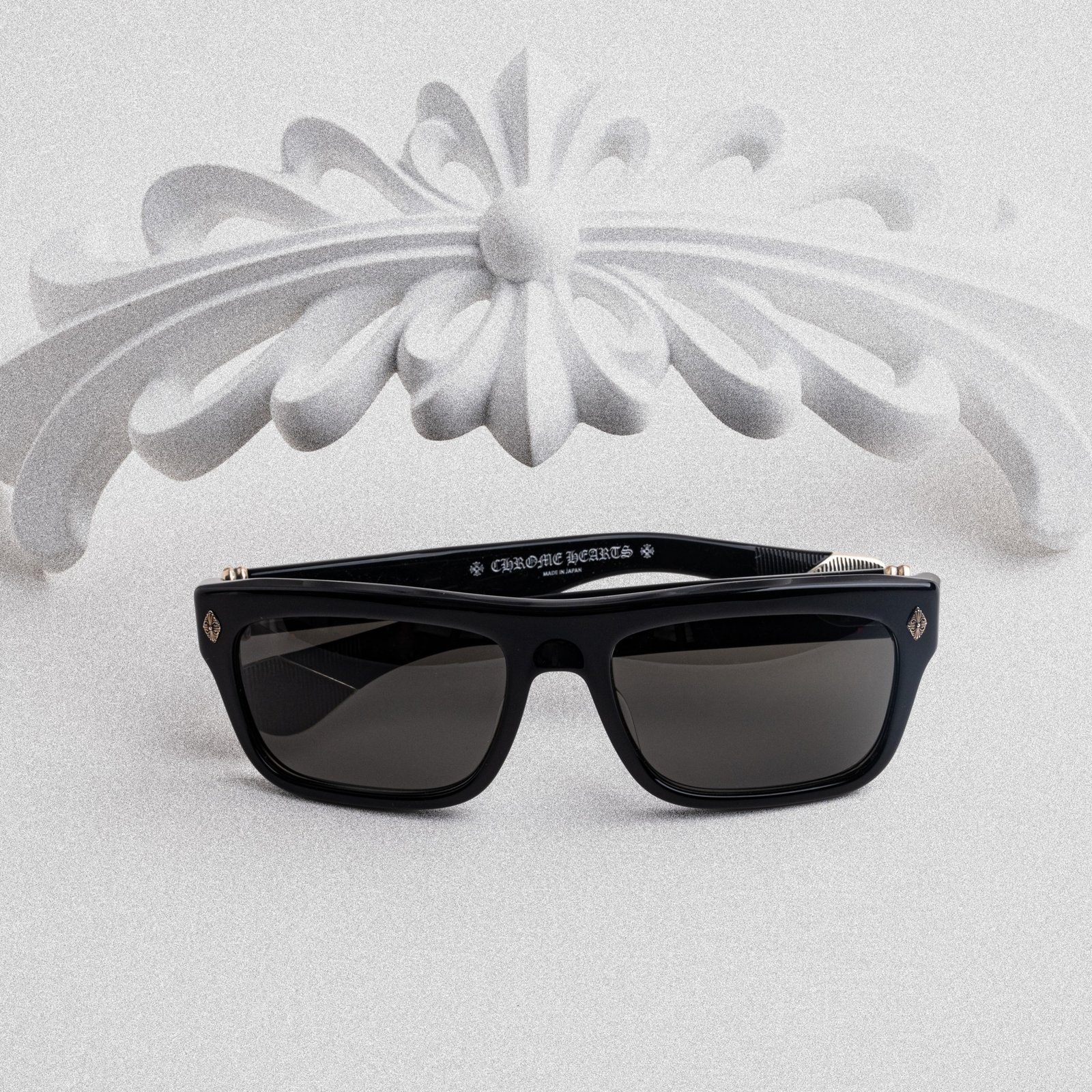 CHROME HEARTS SLUSS BUSSIN II BLACK DARK GRAY – 57-19-148 (4)